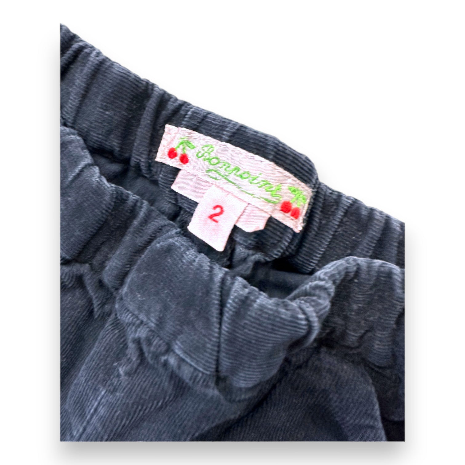 BONPOINT - Black velvet pants - 2 years