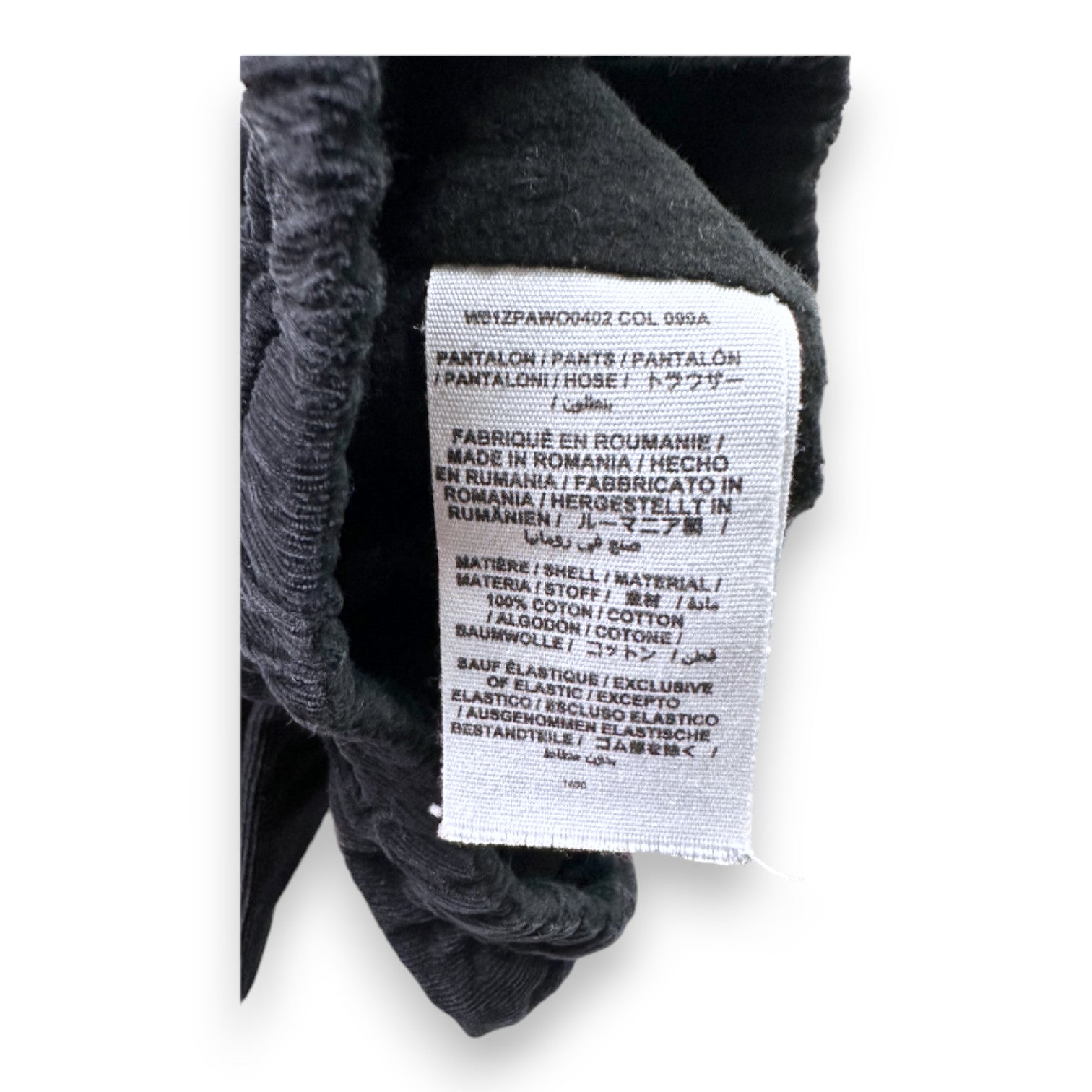 BONPOINT - Pantalon noir en velours - 2 ans