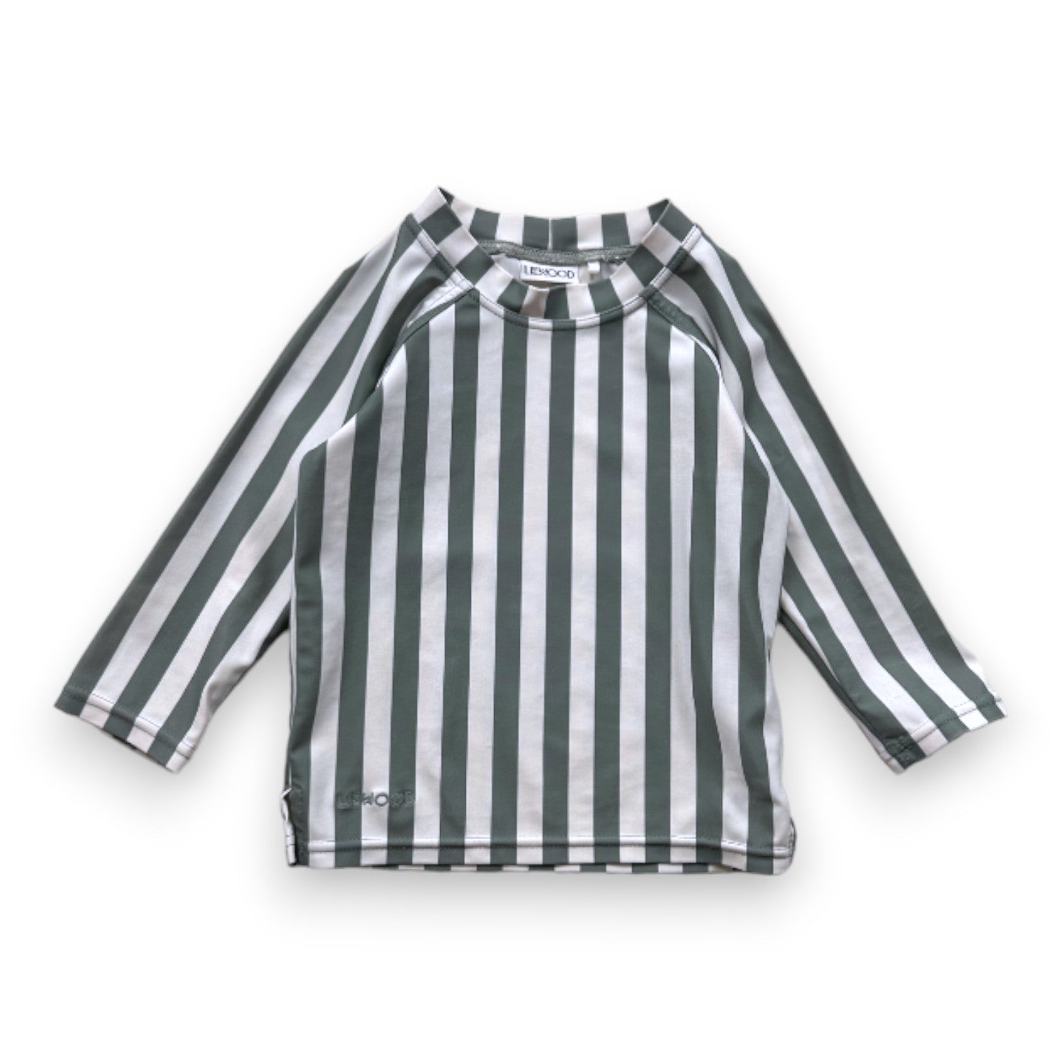 LIEWOOD - T-shirt anti uv blanc et vert à rayures - 6 mois
