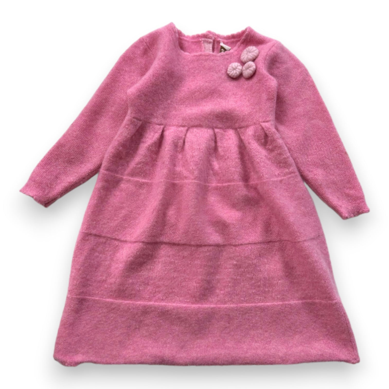 CASHMIRINO - Robe rose en cachemire - 3 ans