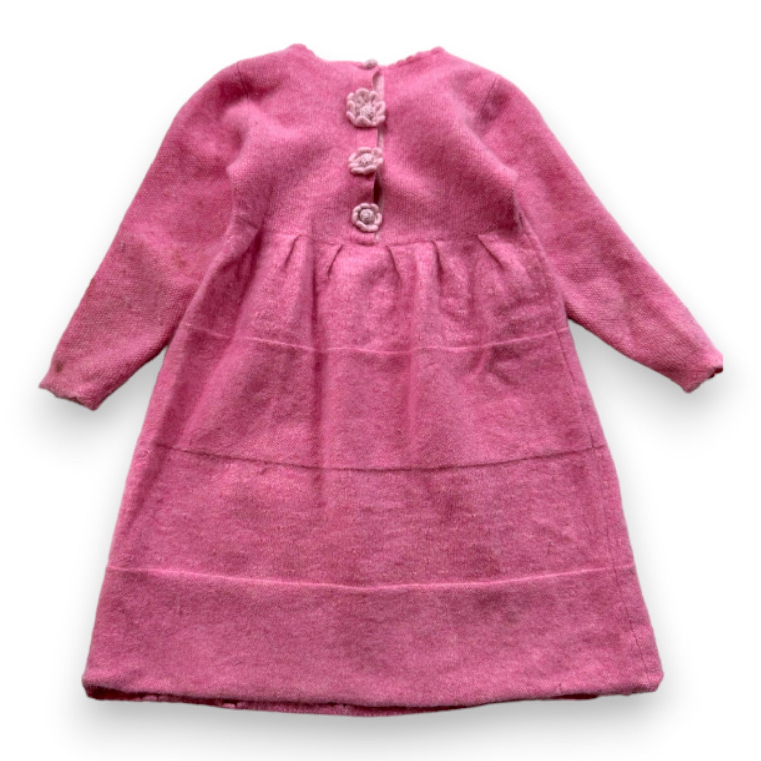 CASHMIRINO - Robe rose en cachemire - 3 ans