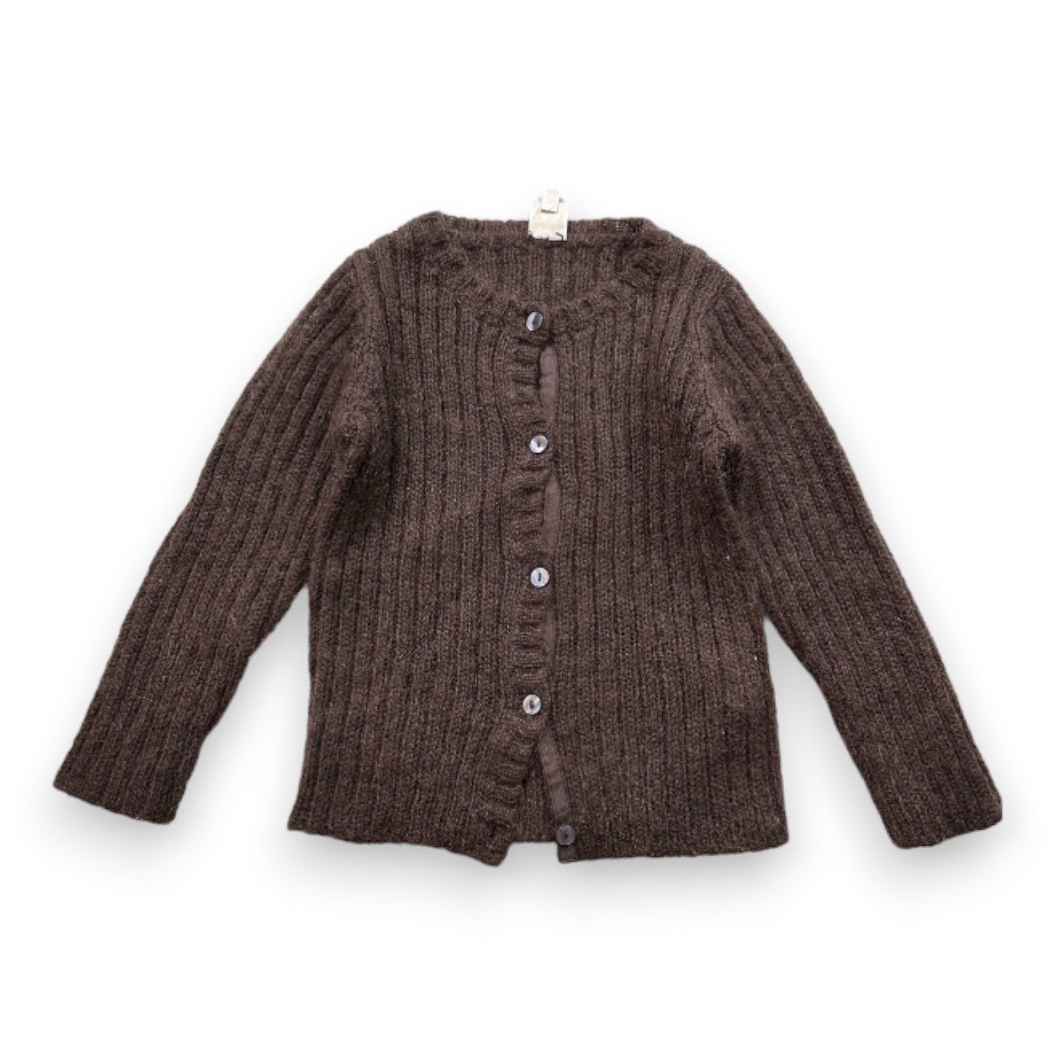 BONTON - cardigan marron en mohair - 4 ans