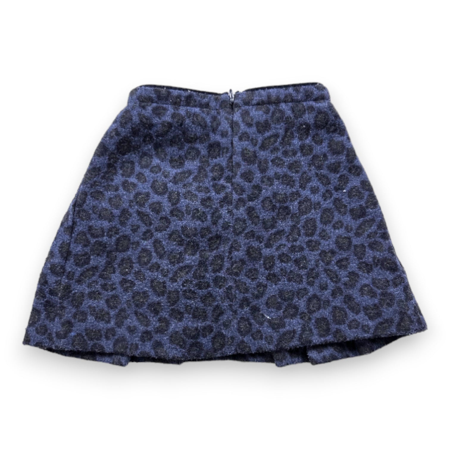 BELLEROSE - Jupe bleue et noire léopard - 4 ans