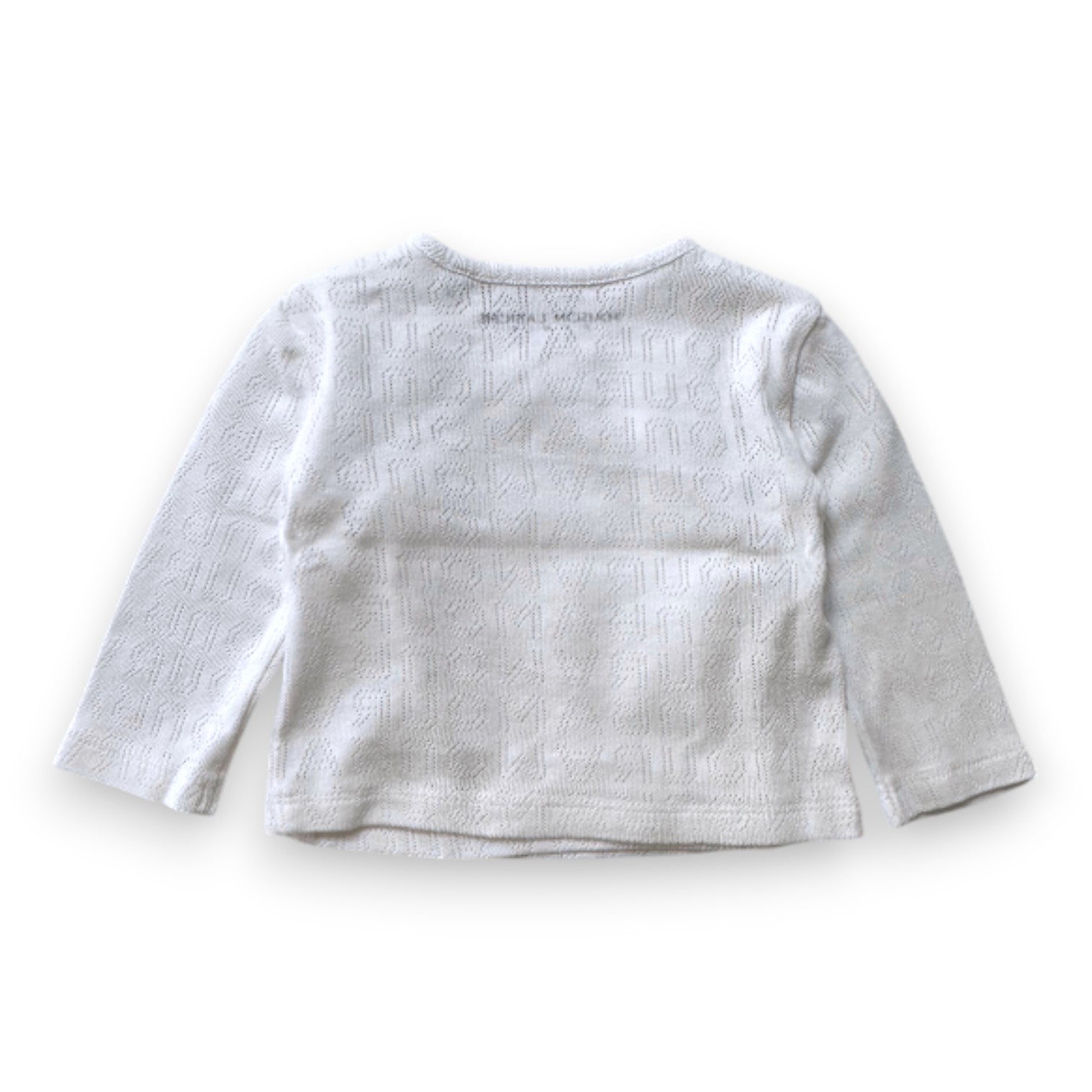 MAISON LABICHE - T-shirt blanc à manches longues - 3 mois