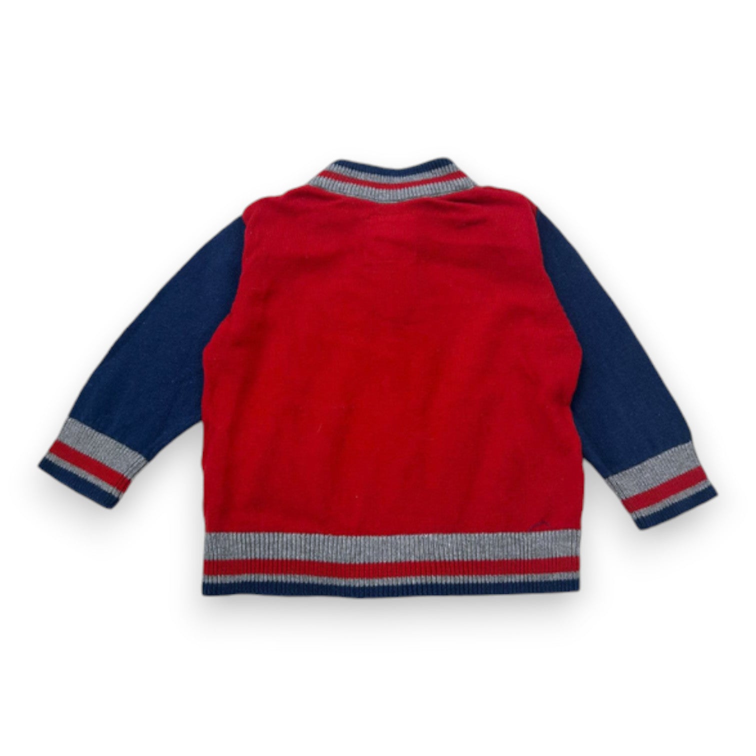 LEVI'S - Gilet zippé rouge et bleu - 6 mois