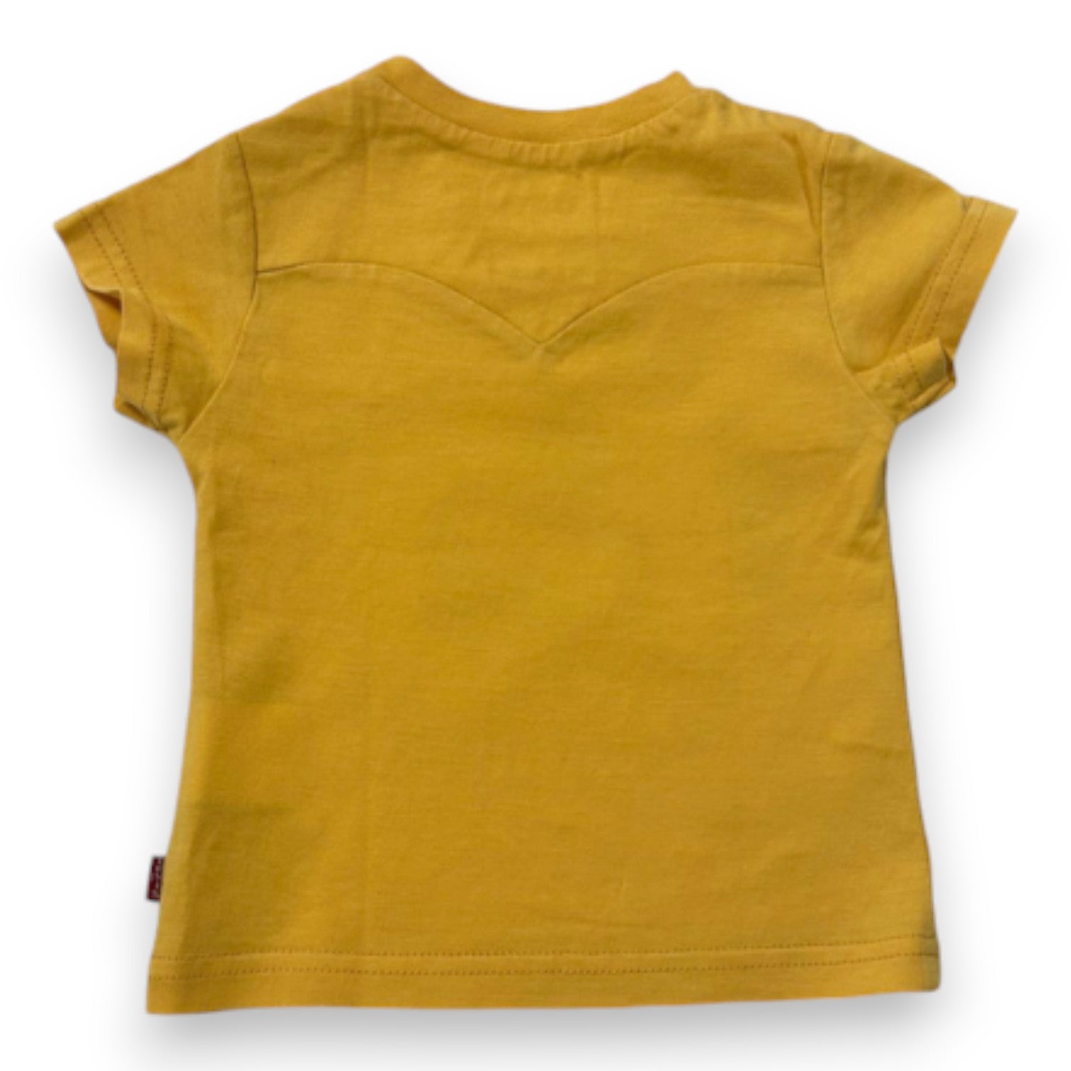 LEVI'S - T-shirt à manches courtes jaune avec imprimé - 6 mois