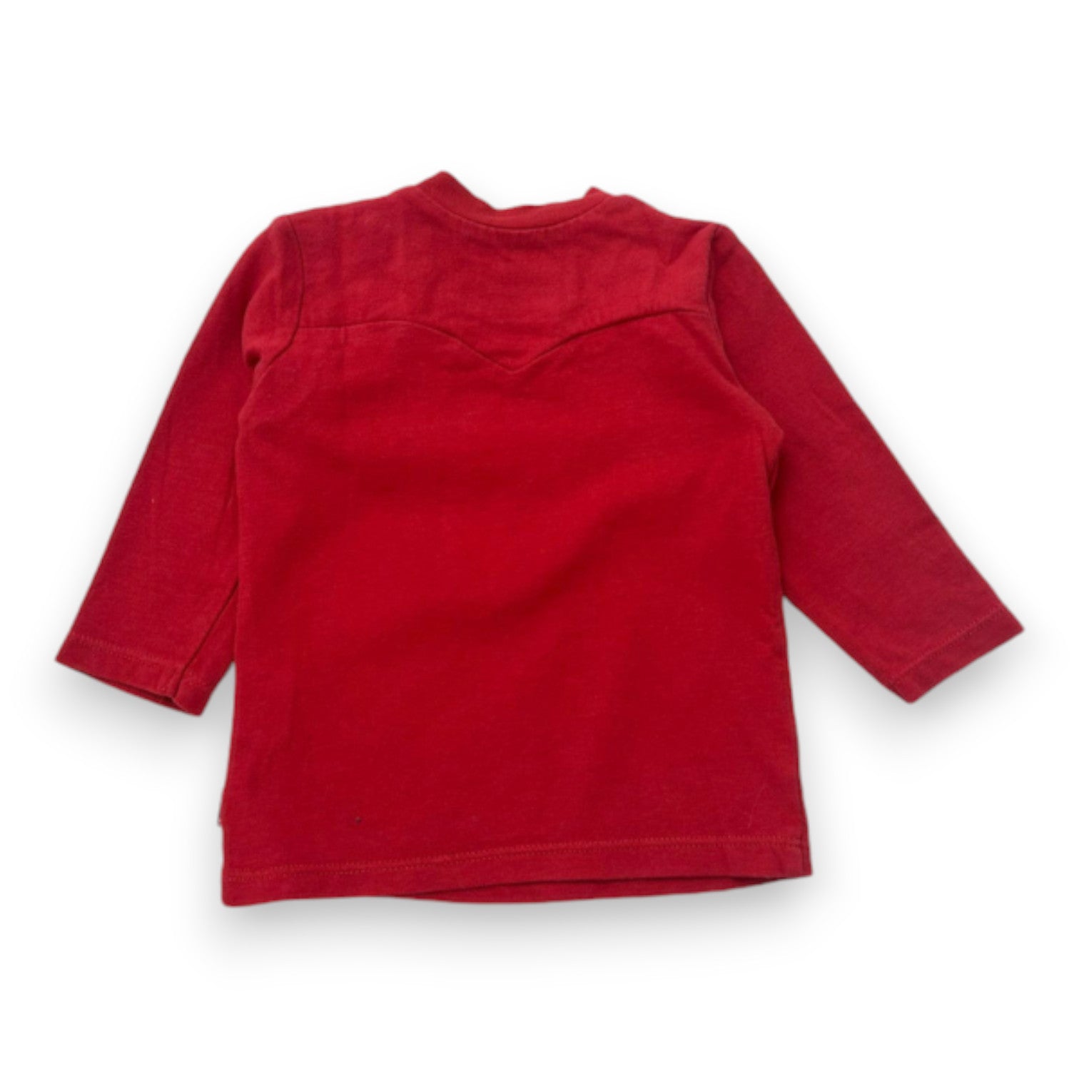 LEVI'S - T-shirt à manches longues rouge avec imprimé - 6 mois
