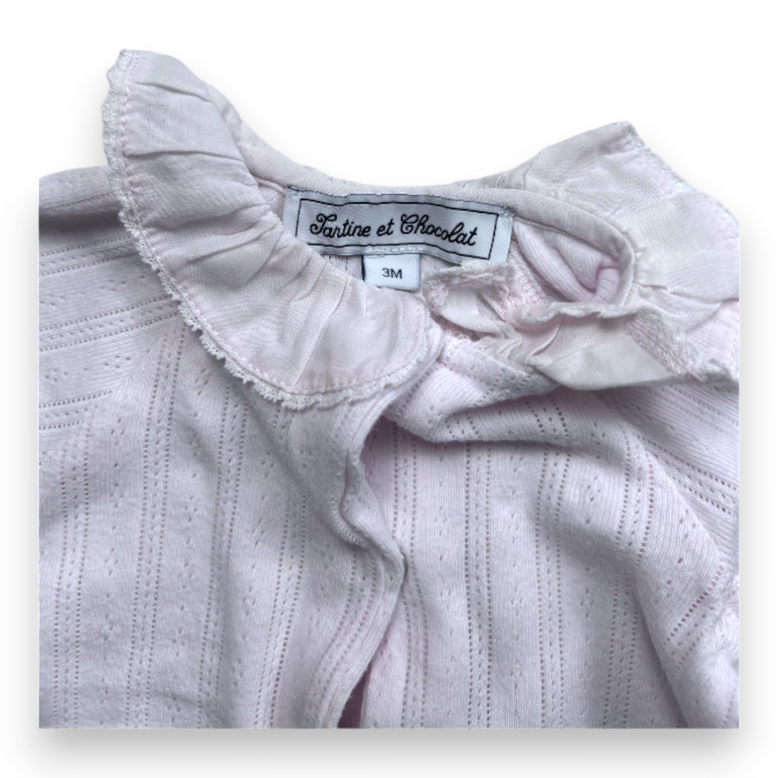 TARTINE & CHOCOLAT - Pink pajamas with details - 3 months