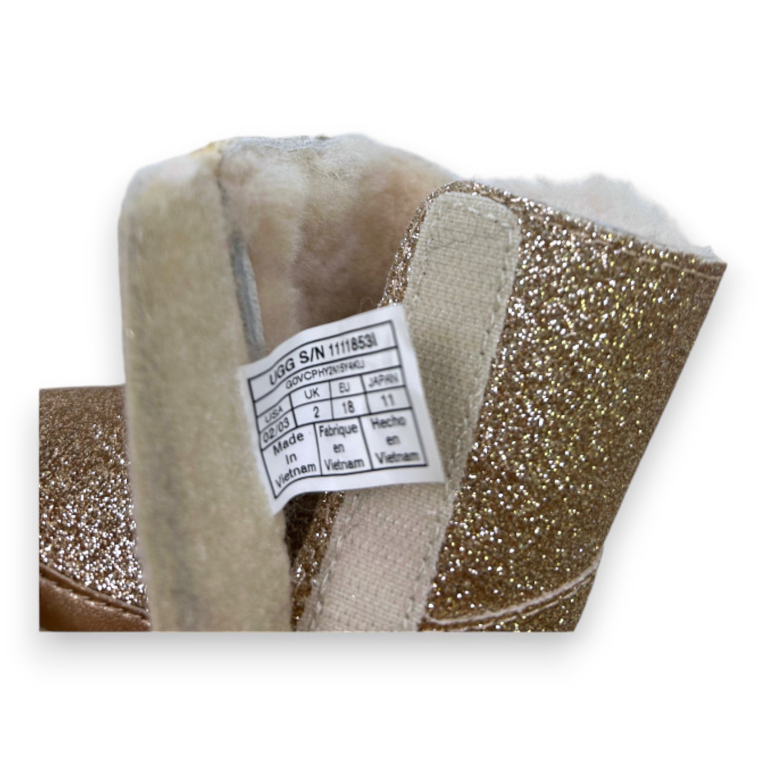 UGG - Bottines roses à paillettes - 18