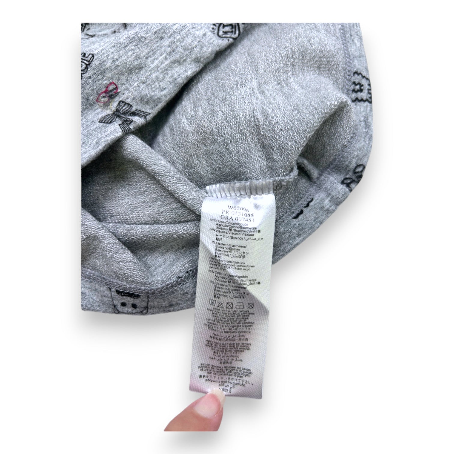 LITTLE MARC JACOBS - Robe grise avec imprimés - 6 mois