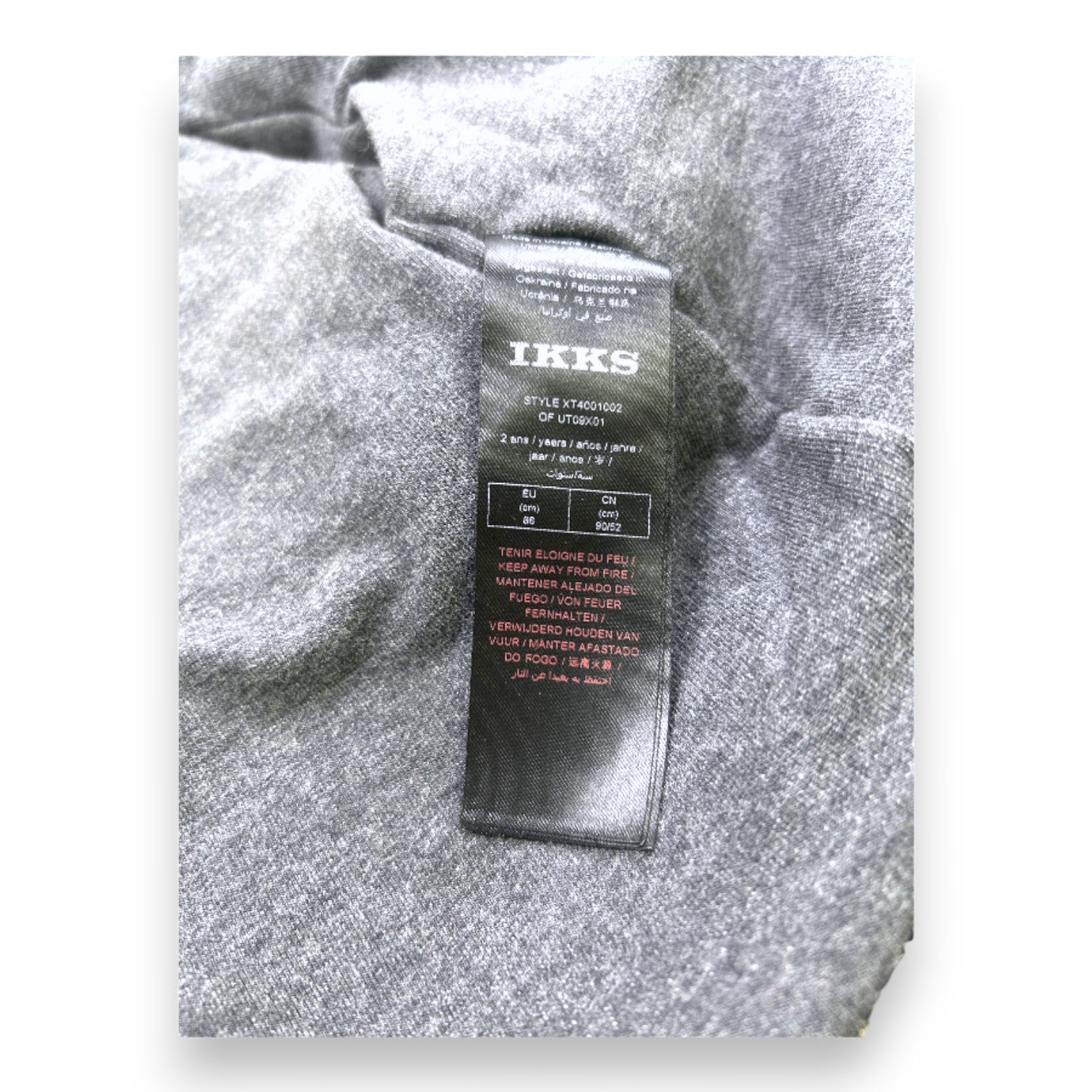 IKKS - Grauer Mantel mit weißem Pelzkragen - 2 Jahre