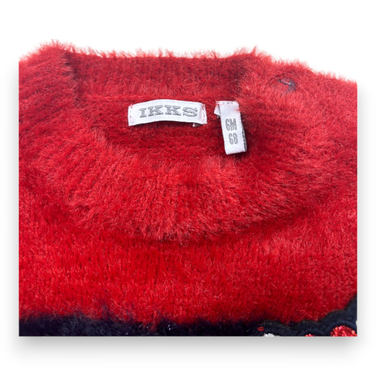 IKKS - Rot-blau gestreiftes Pulloverkleid - 6 Monate