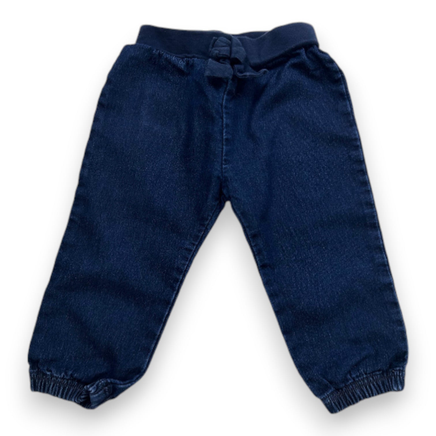 PETIT BATEAU - Blue denim effect jogging pants - 18 months