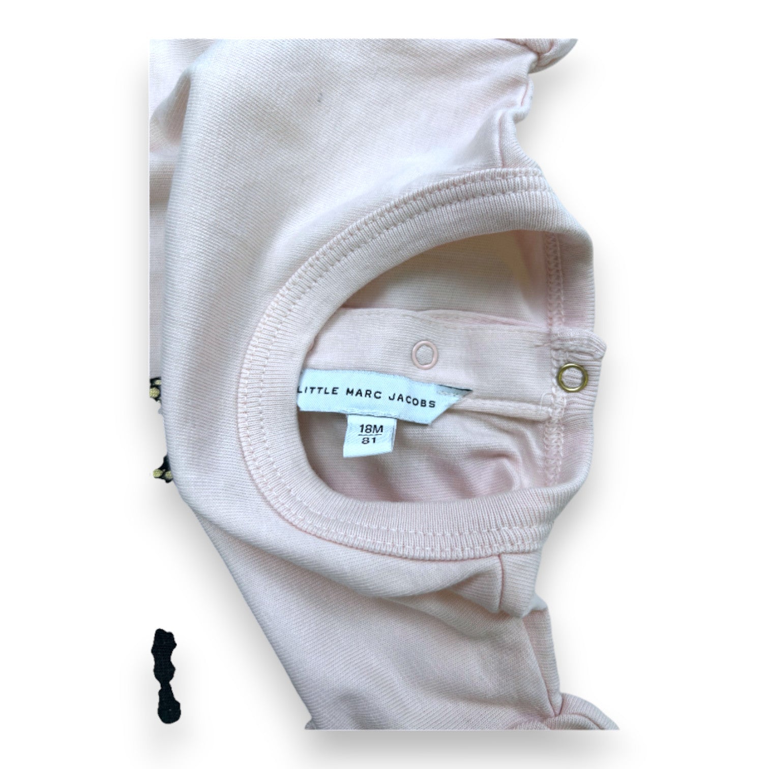 LITTLE MARC JACOBS - Rosa bedrucktes T-Shirt mit kurzen Ärmeln - 18 Monate