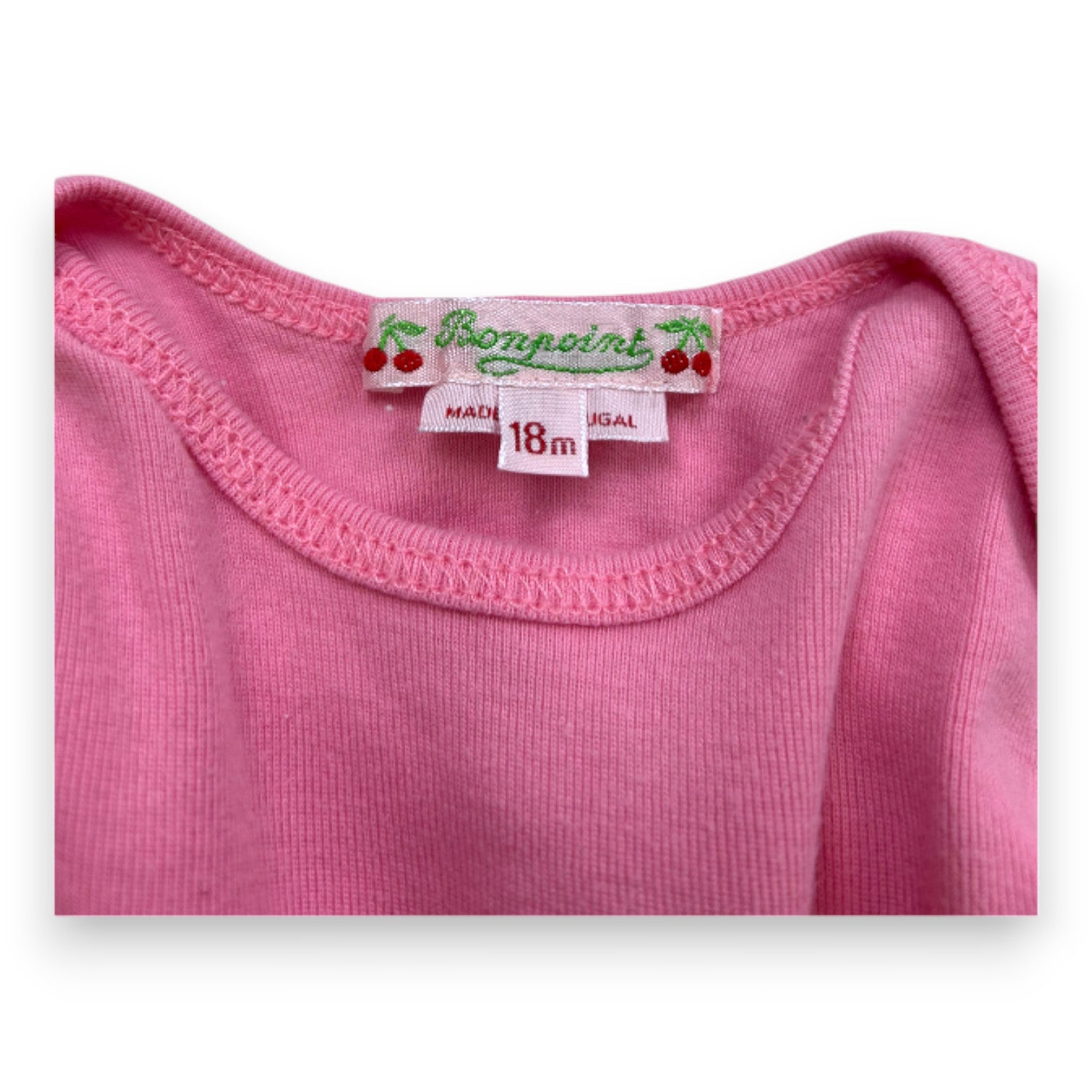 BONPOINT - Pink long-sleeved T-shirt - 18 months