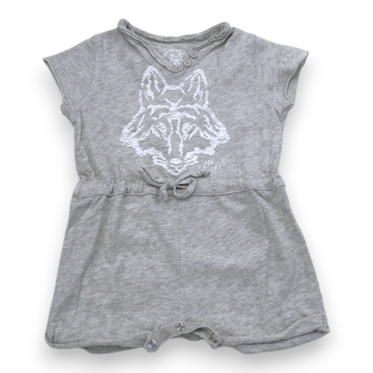 ZADIG & VOLTAIRE - Leichter grauer Spielanzug mit Aufdruck - 3 Monate