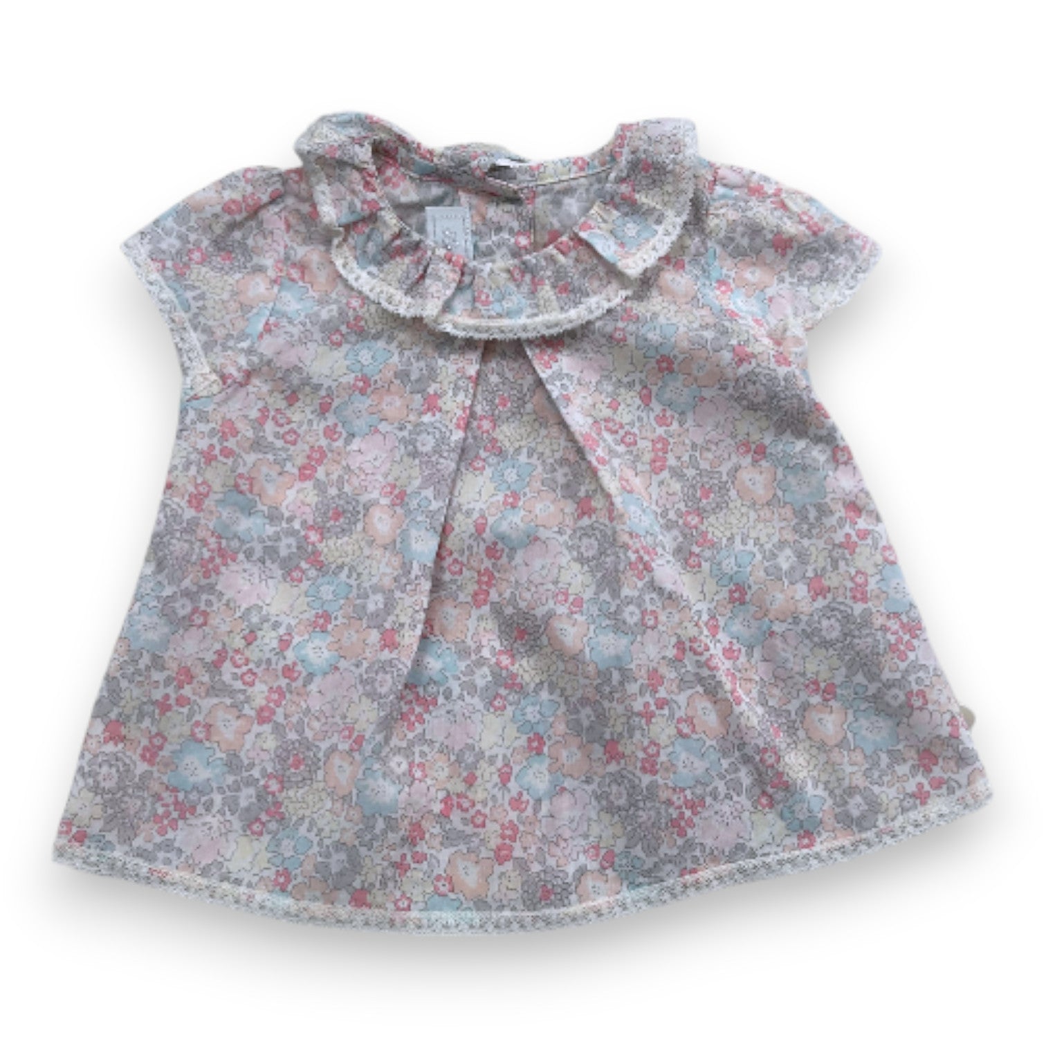 TARTINE & CHOCOLAT - Pink floral blouse - 3 months