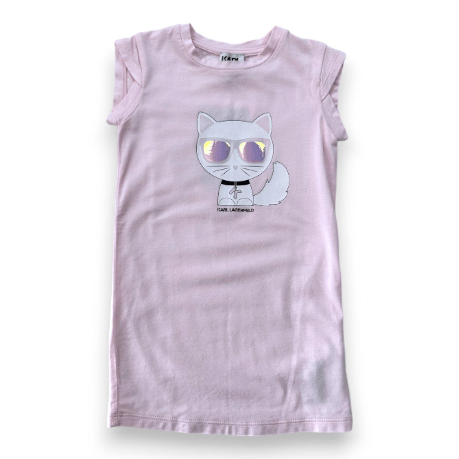 KARL LAGERFELD - Rosa Kleid mit Print - 2 Jahre