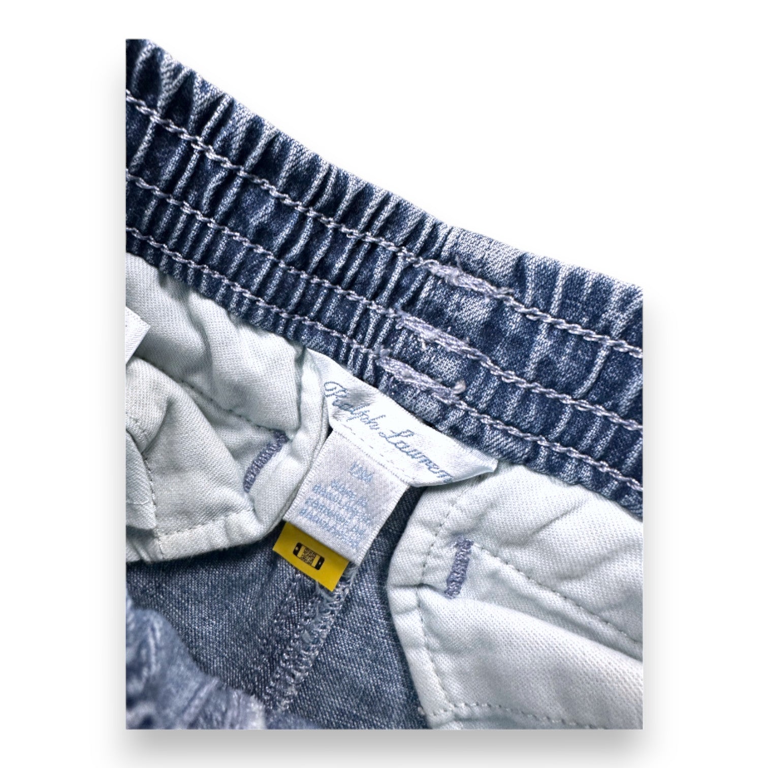 RALPH LAUREN - Blue denim shorts - 12 months