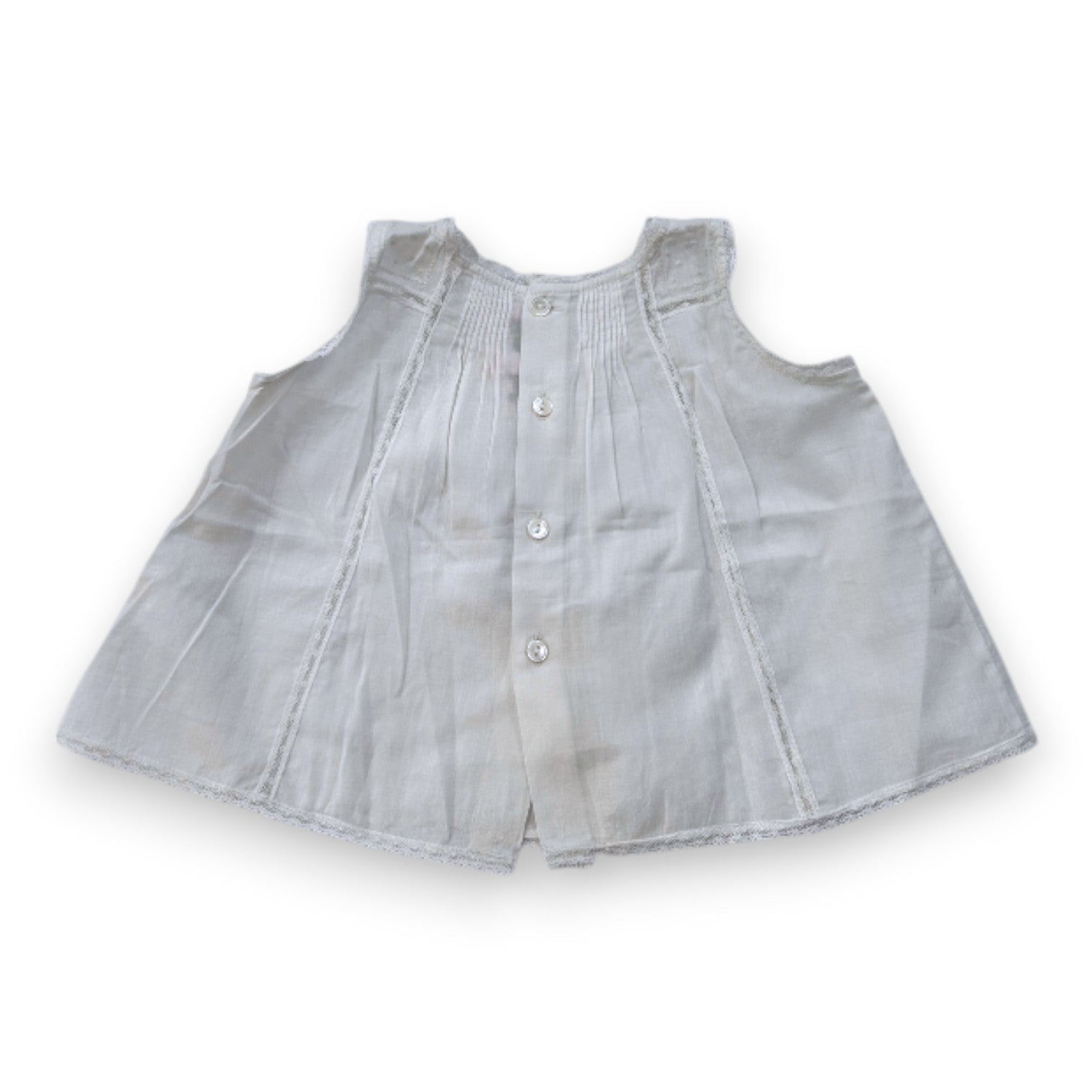 BONPOINT - White dress with lace - 6 months