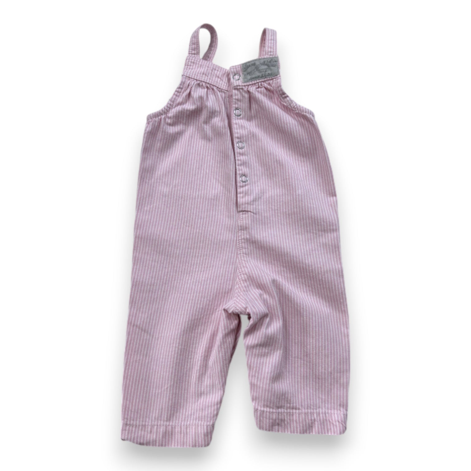 PETIT BATEAU - Rosa-weiß gestreifter Overall - 3 Monate