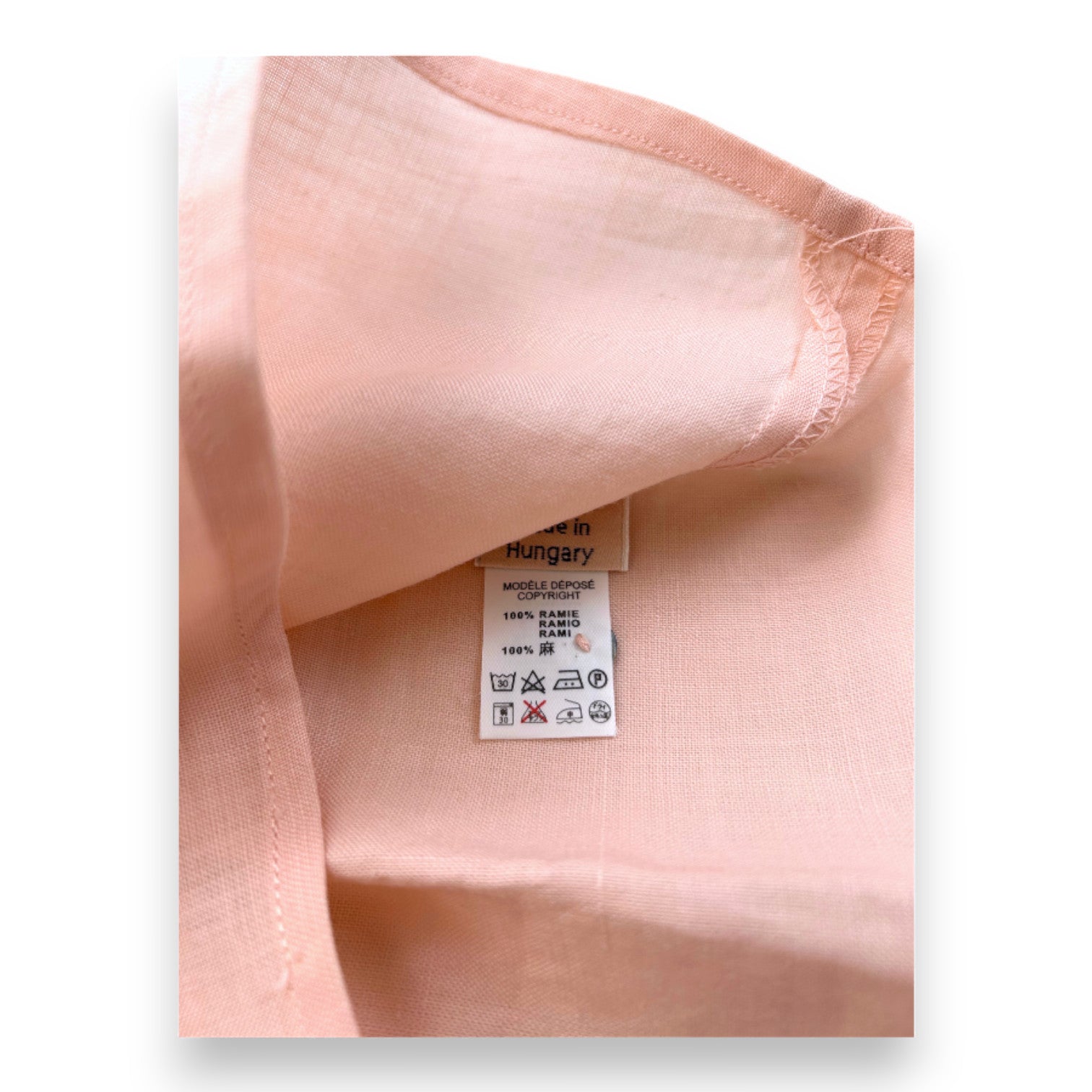 BONTON - Rosafarbenes Set aus Bluse und Pumphose - 6 Monate