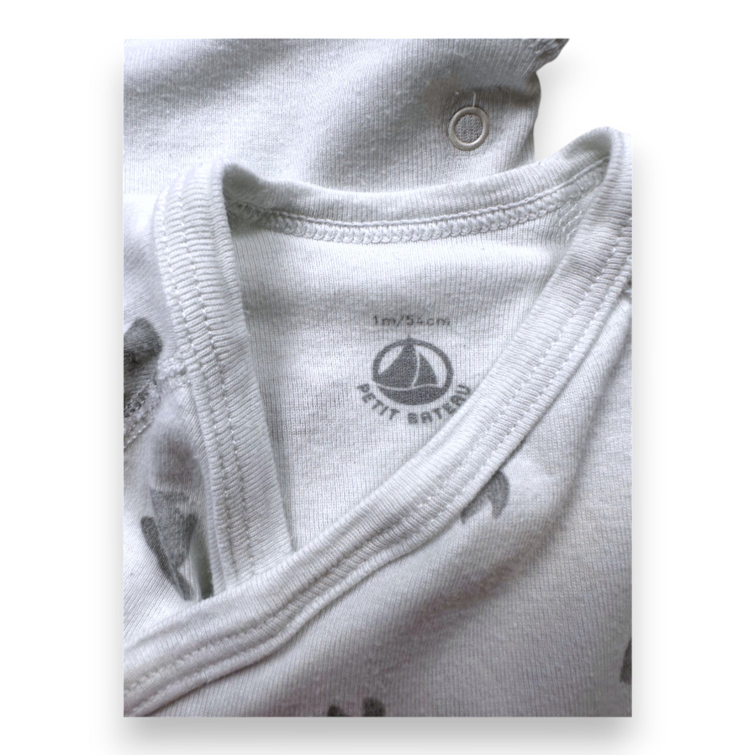 PETIT BATEAU - Pack of 3 short-sleeved bodysuits - 1 month