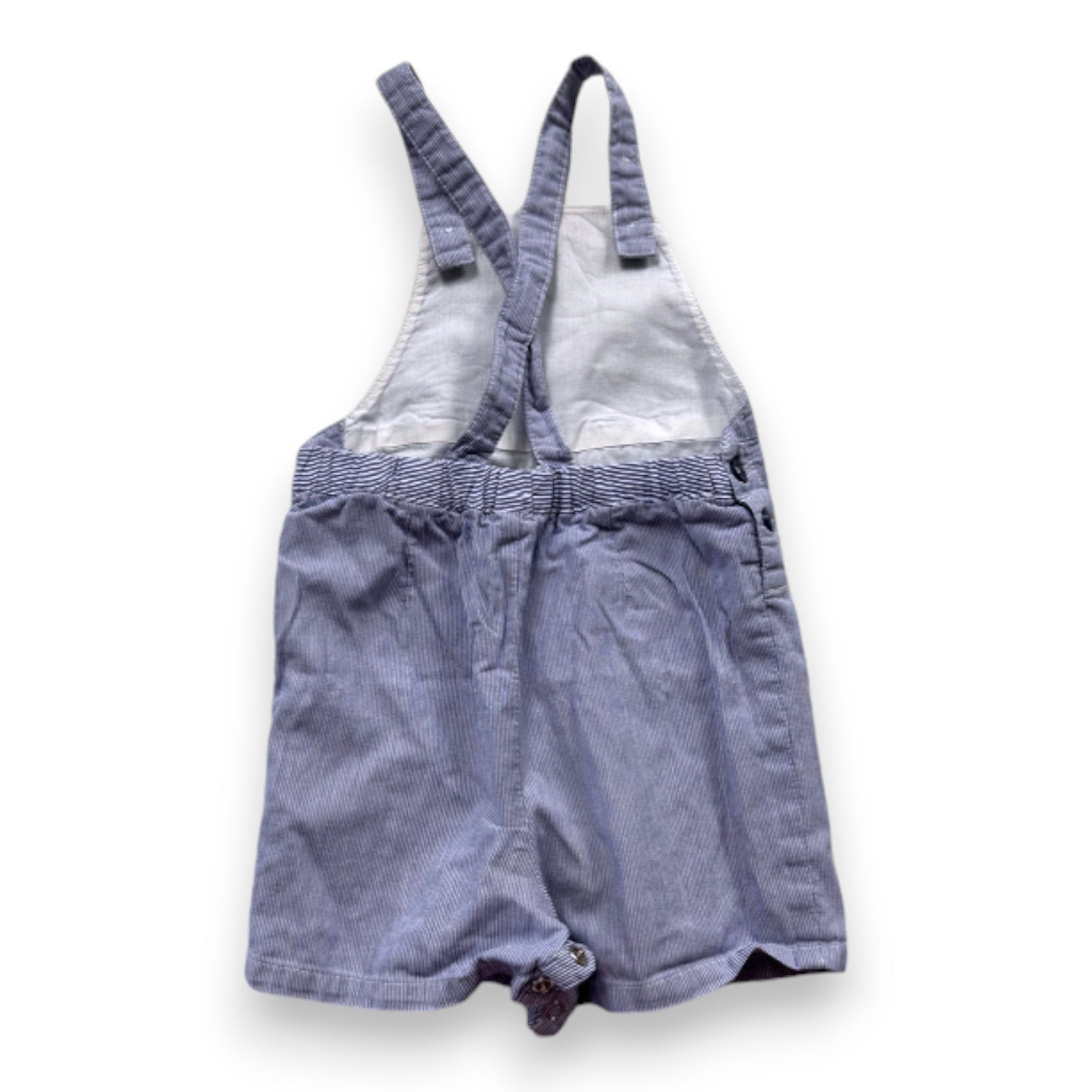 CYRILLUS - Blau gestreifte Latzhose - 9 Monate