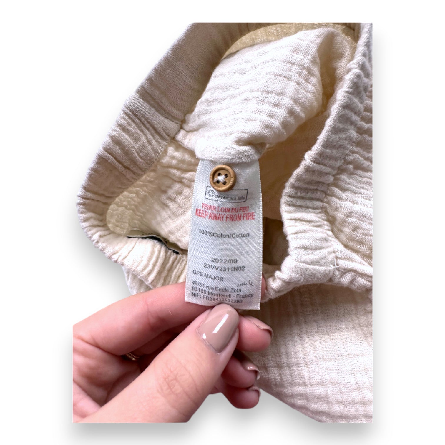 NATALYS - Beige shorts - 3 months