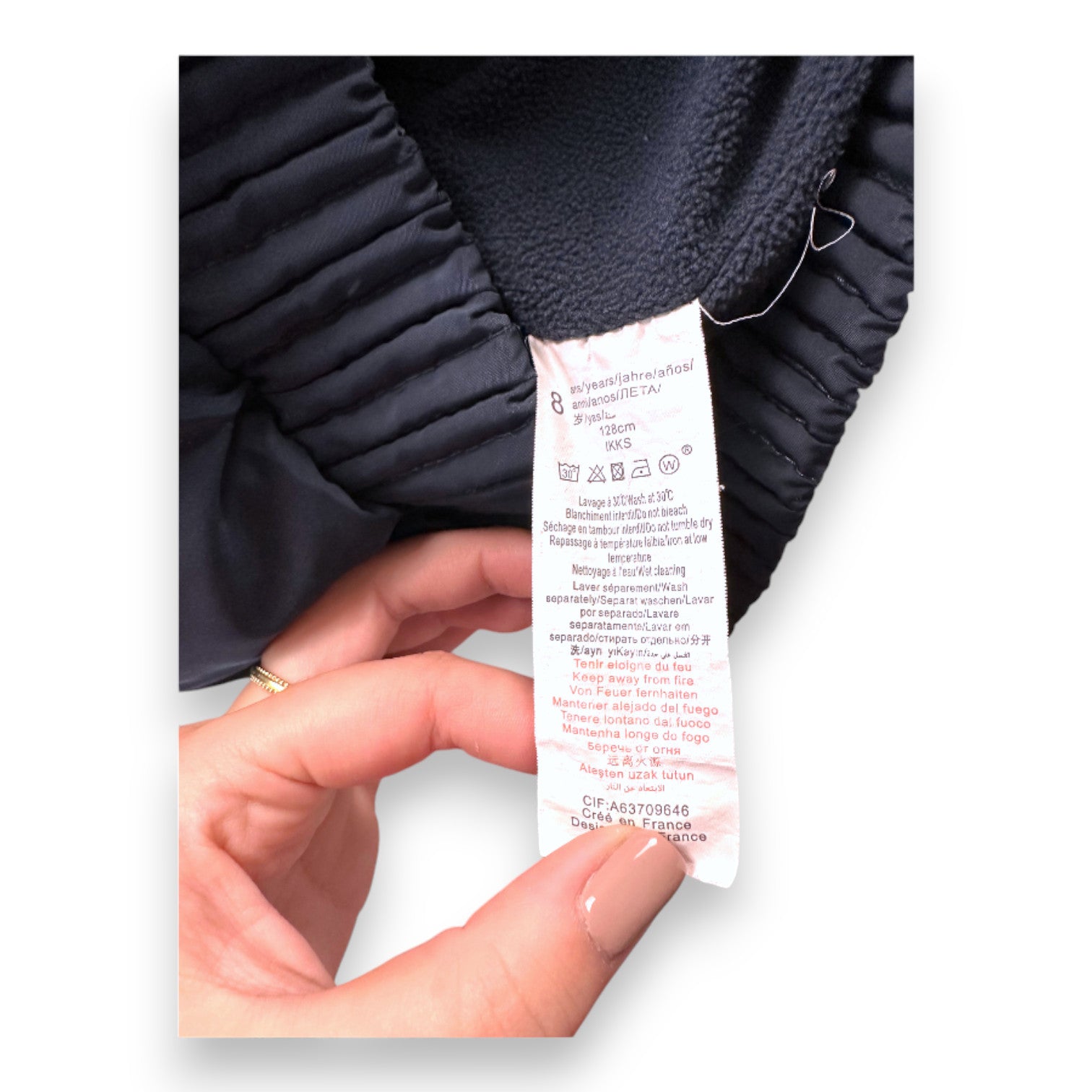 IKKS - Marineblaue Daunenjacke - 8 Jahre