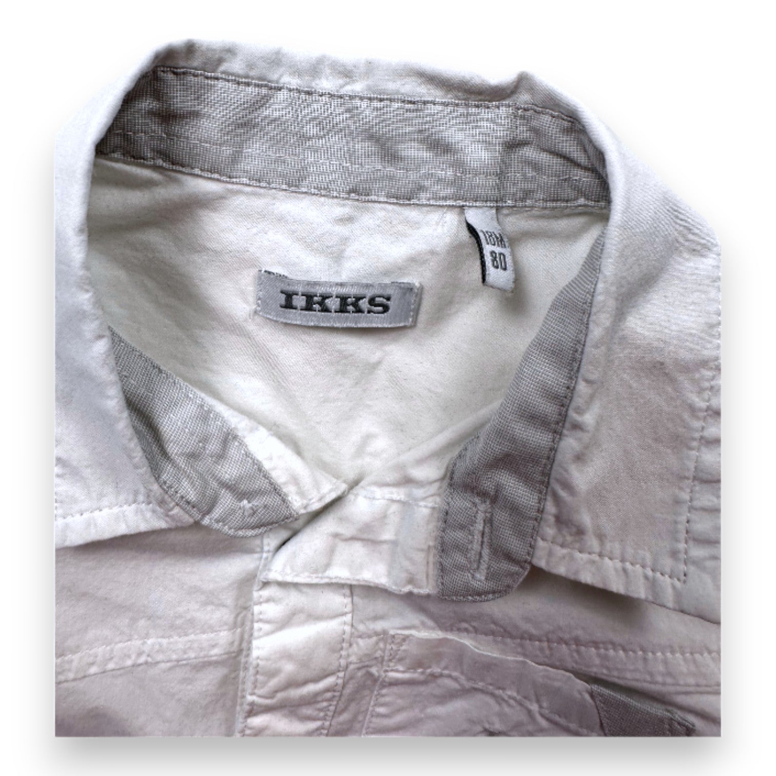 IKKS - Weißes Langarmshirt - 18 Monate