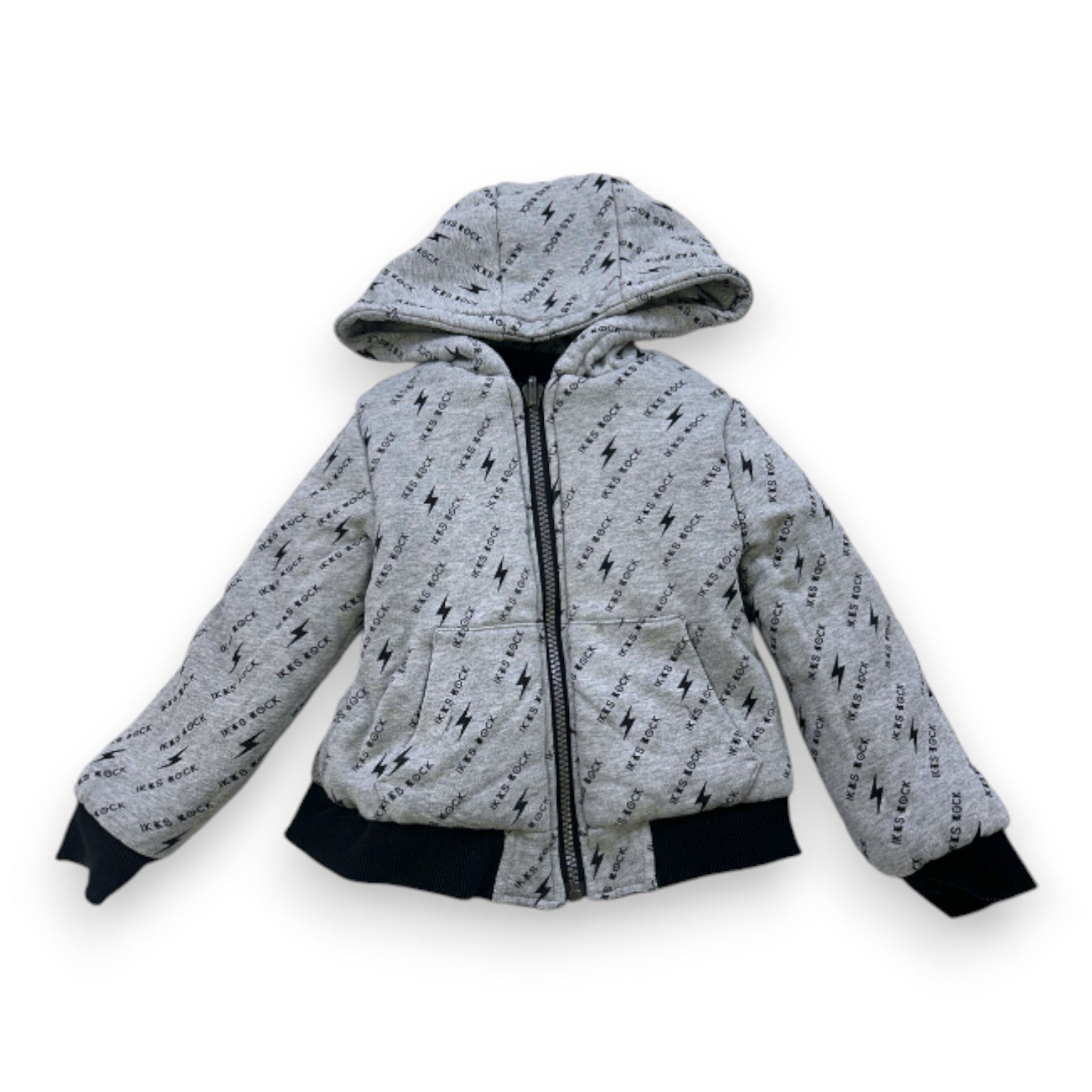 IKKS - Wendbare Jacke in Schwarz und Grau - 4 Jahre