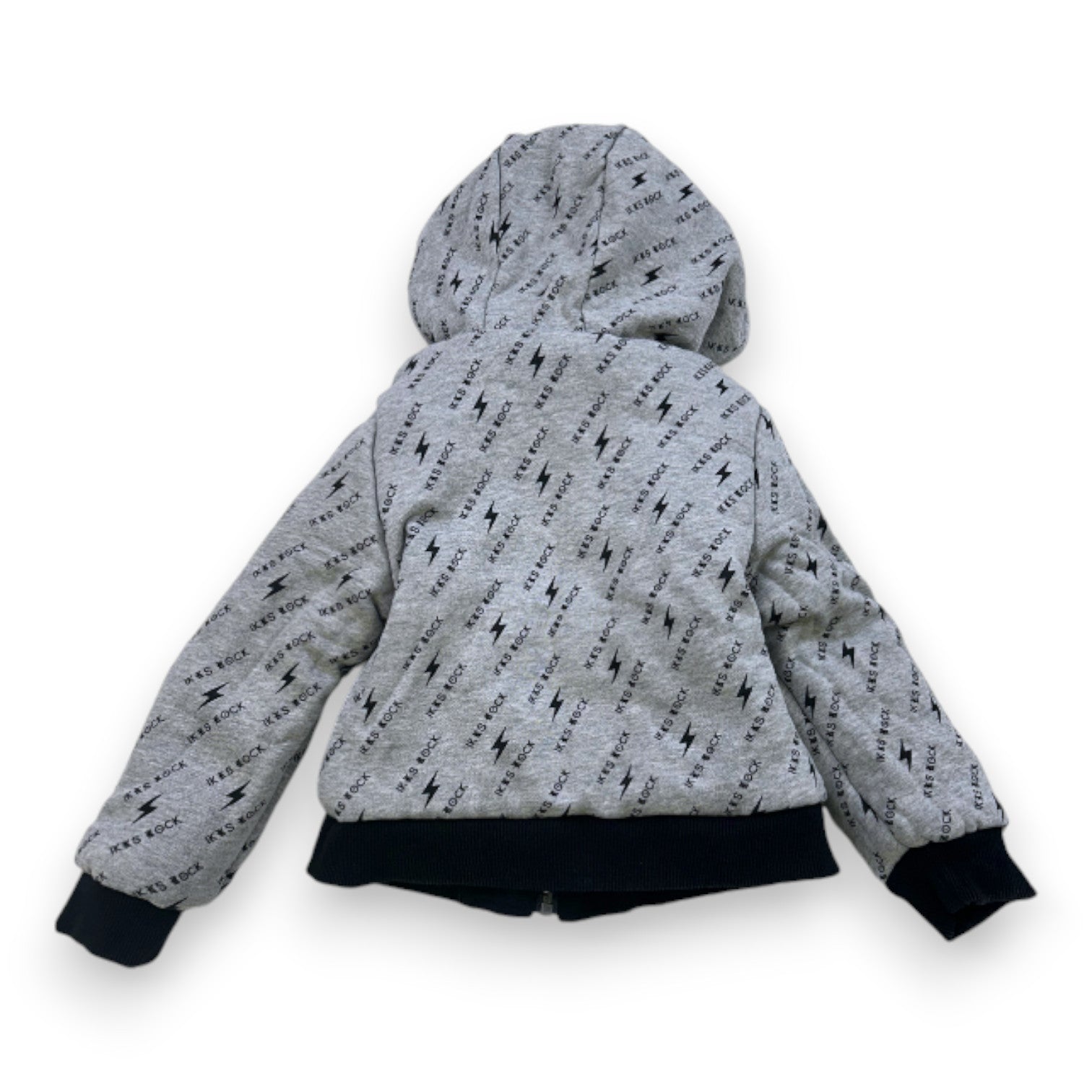 IKKS - Wendbare Jacke in Schwarz und Grau - 4 Jahre