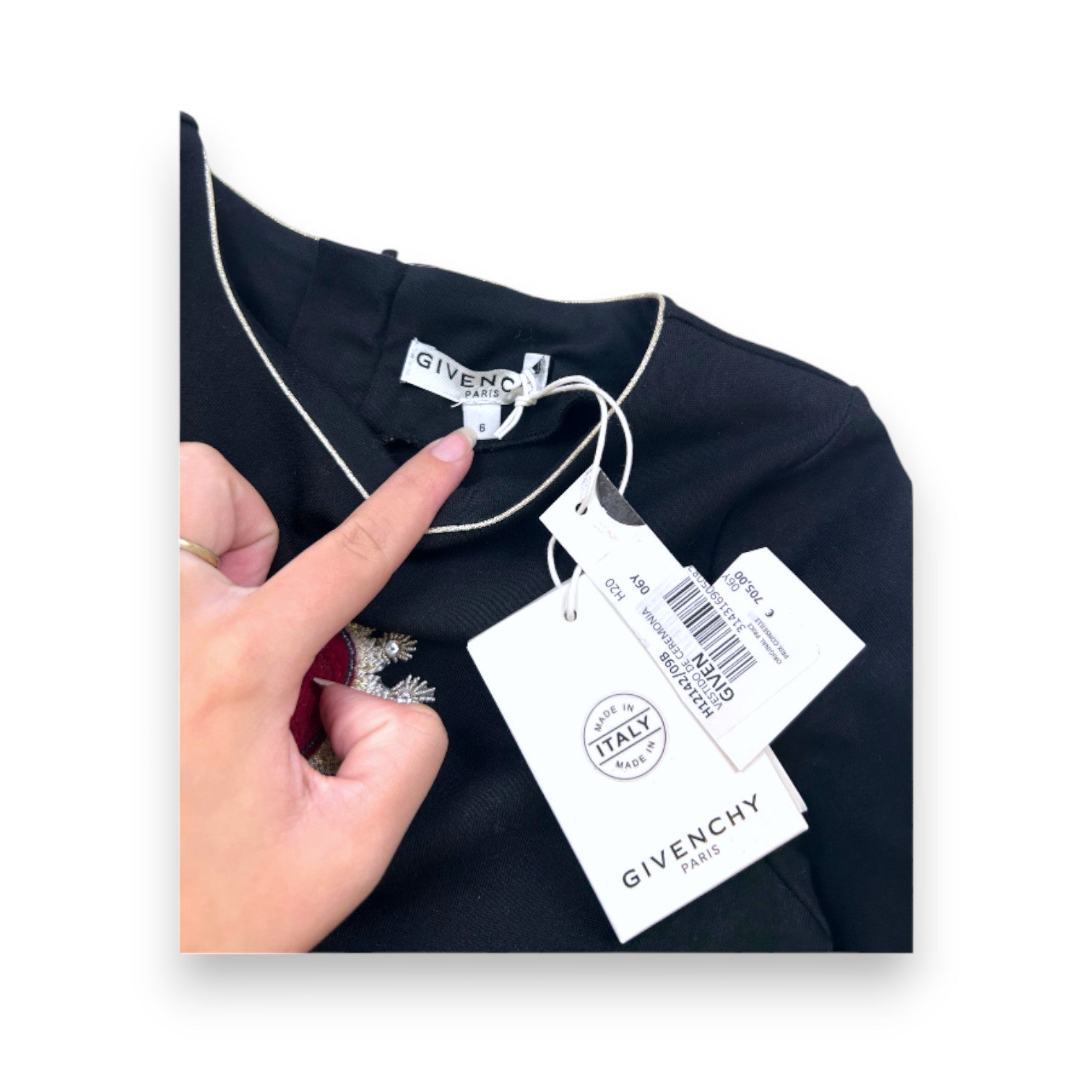 GIVENCHY - Black dress with new tulle skirt - 6 years