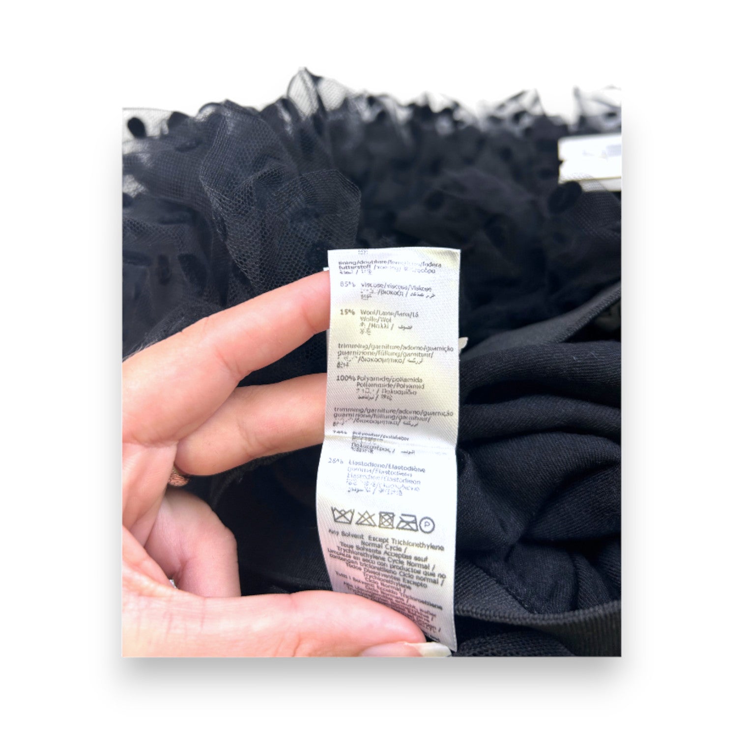 GIVENCHY – Neuer schwarzer Tüllrock – 4 Jahre