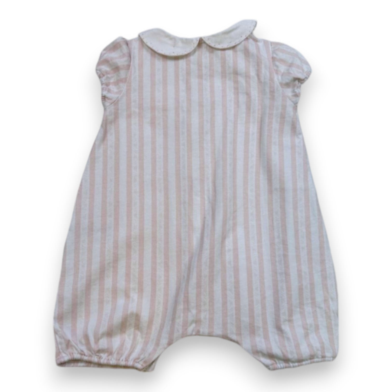 TARTINE & CHOCOLAT - Pink and white striped romper - 12 months