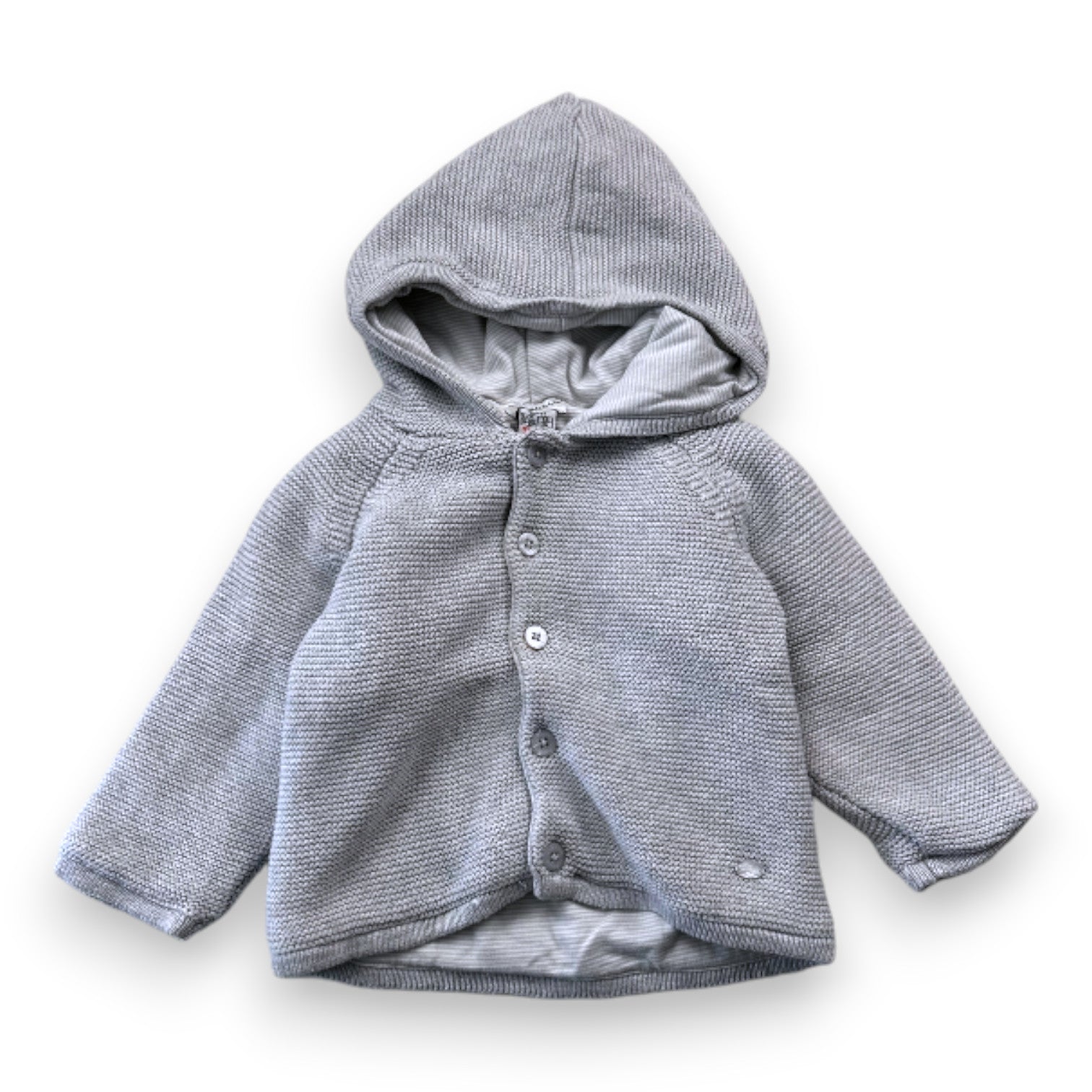 CYRILLUS - Graue Jacke mit Netzeffekt - 6 Monate