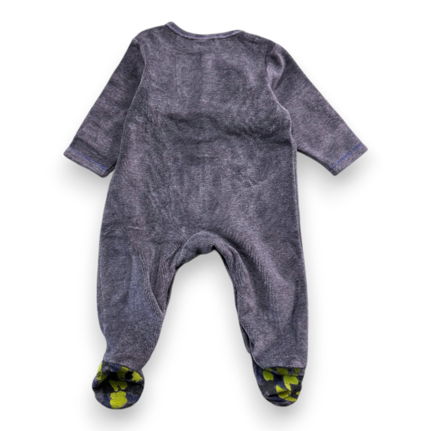 IKKS - Grauer Pyjama mit Aufdrucken - 3 Monate