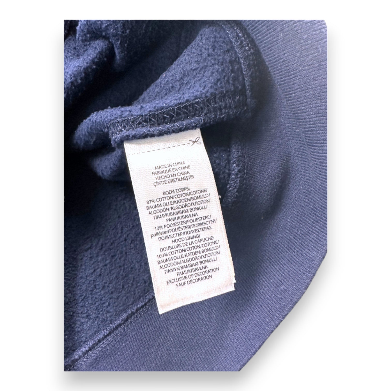 RALPH LAUREN - Navy blue zip-up sweatshirt - 6 years