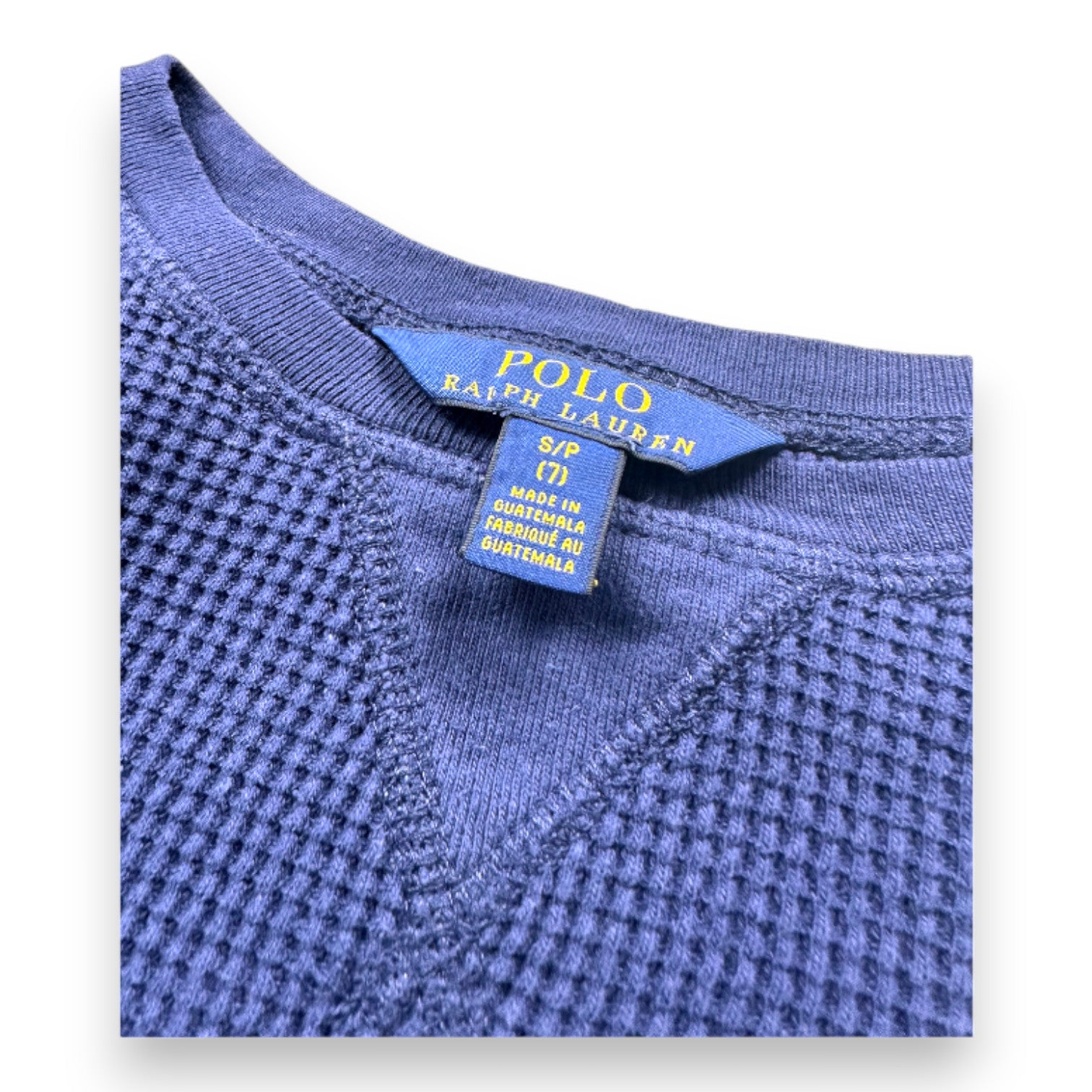 RALPH LAUREN - Blue long-sleeved t-shirt - 7 years