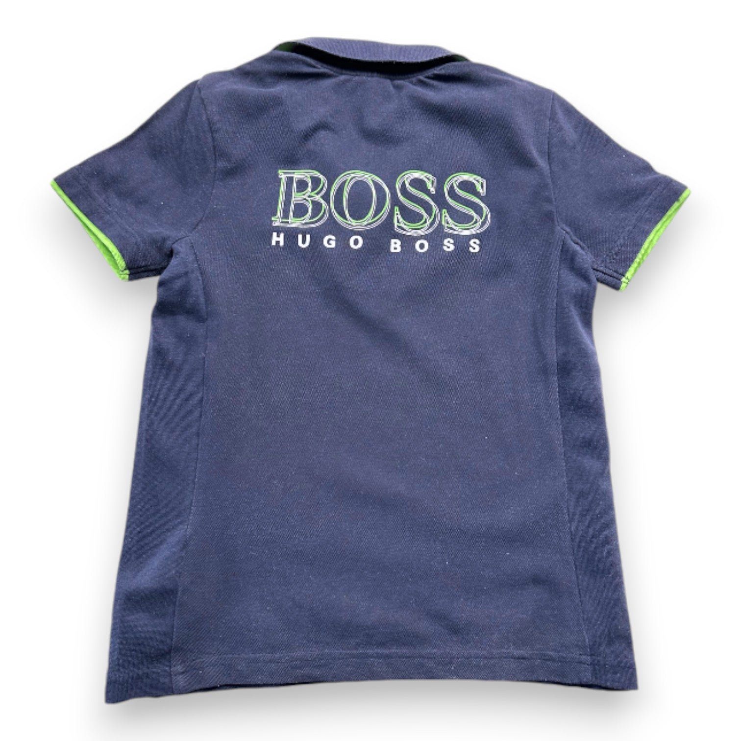 HUGO BOSS - Polo à manches courtes bleu marine - 8 ans