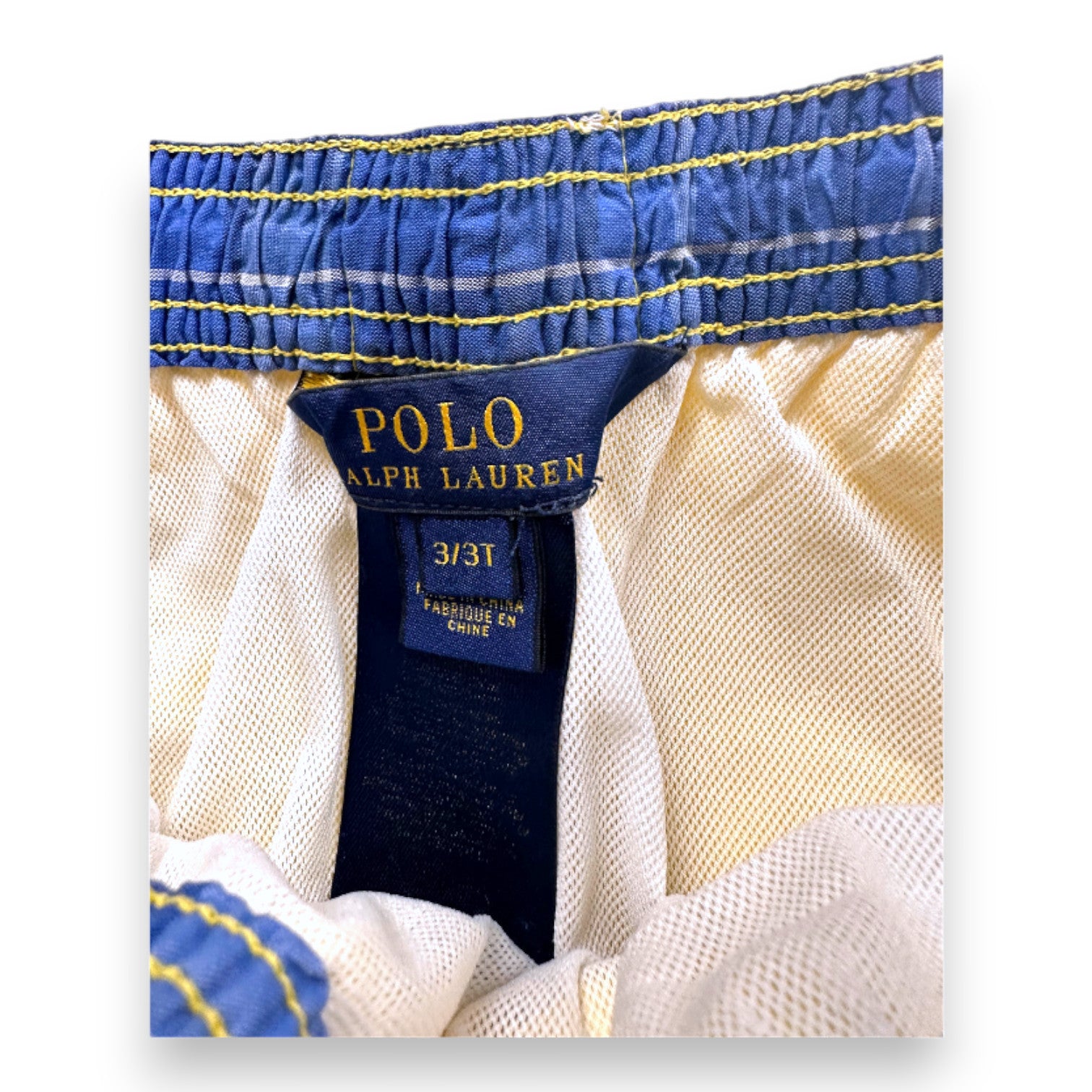 RALPH LAUREN - Yellow swim shorts - 3 years