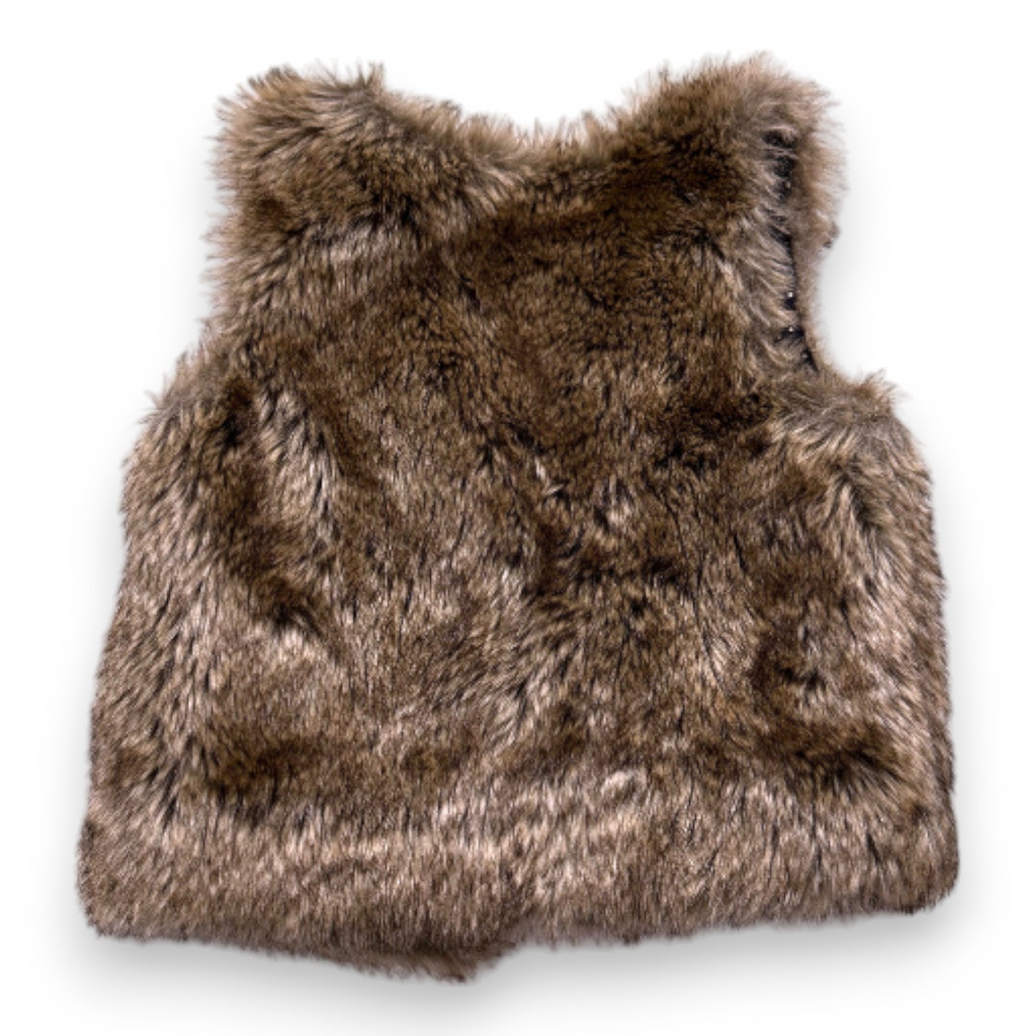 CYRILLUS - Gilet sans manches en fourrure marron - 4 ans