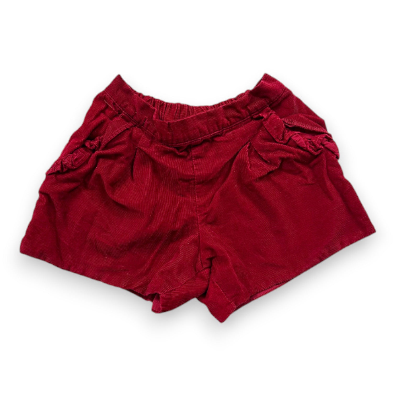 JACADI - Short en velours rouge - 3 ans