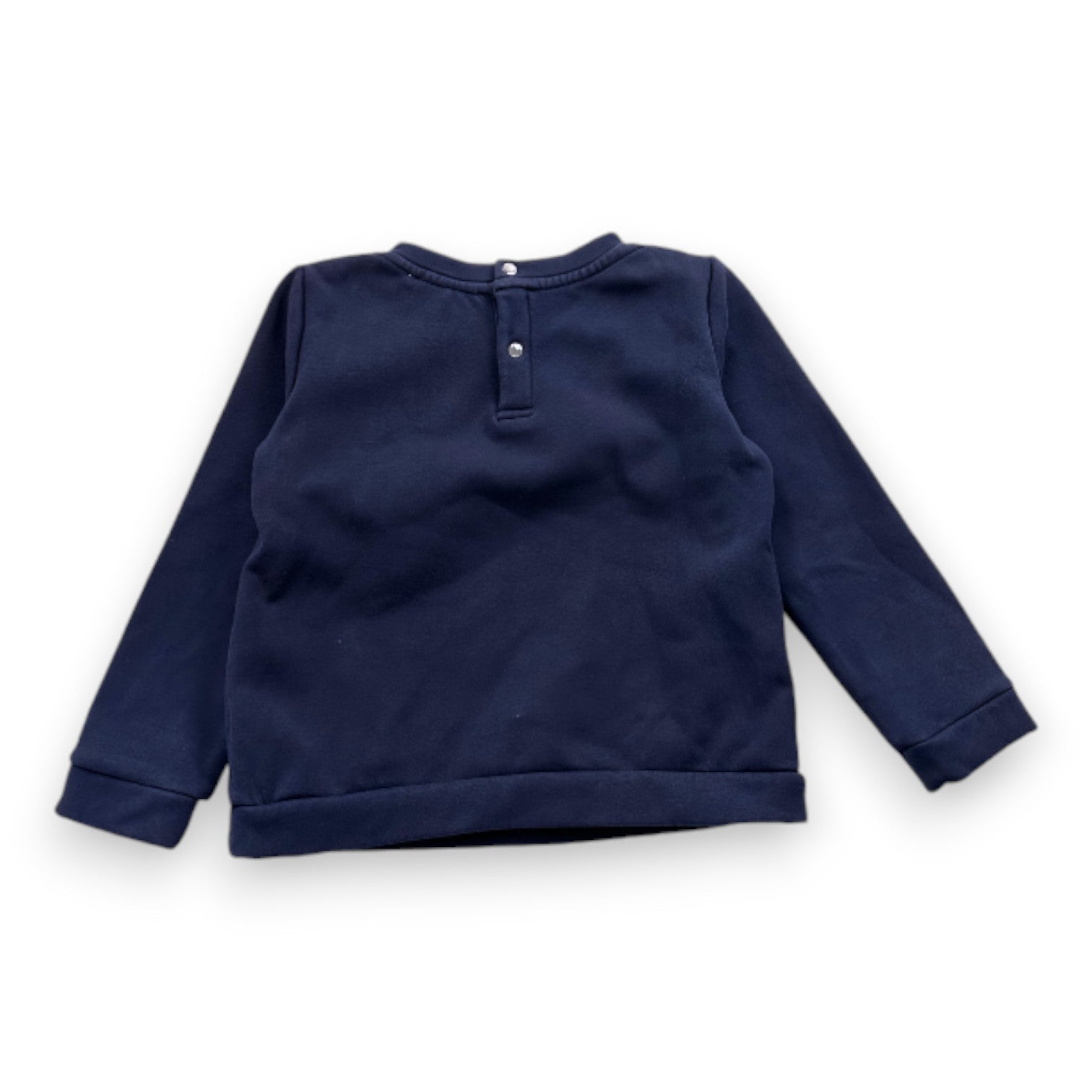 JACADI - Sweat bleu marine avec perles brodées - 6 ans