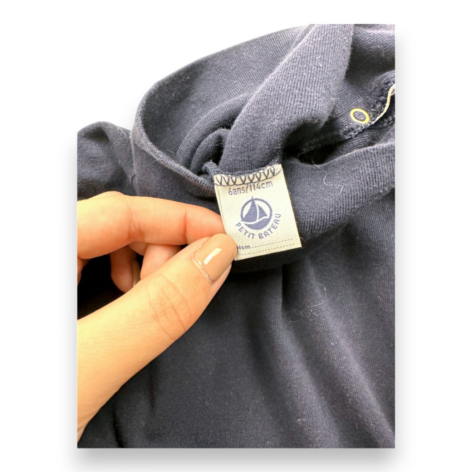 PETIT BATEAU - Marineblaues Kleid und karierter Rock - 6 Jahre