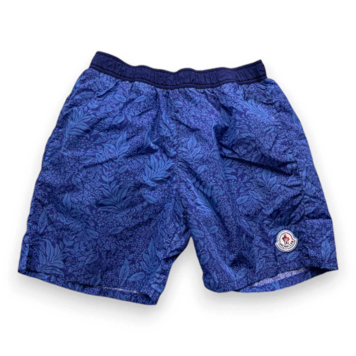 MONCLER - Blue patterned swim shorts - 12 years