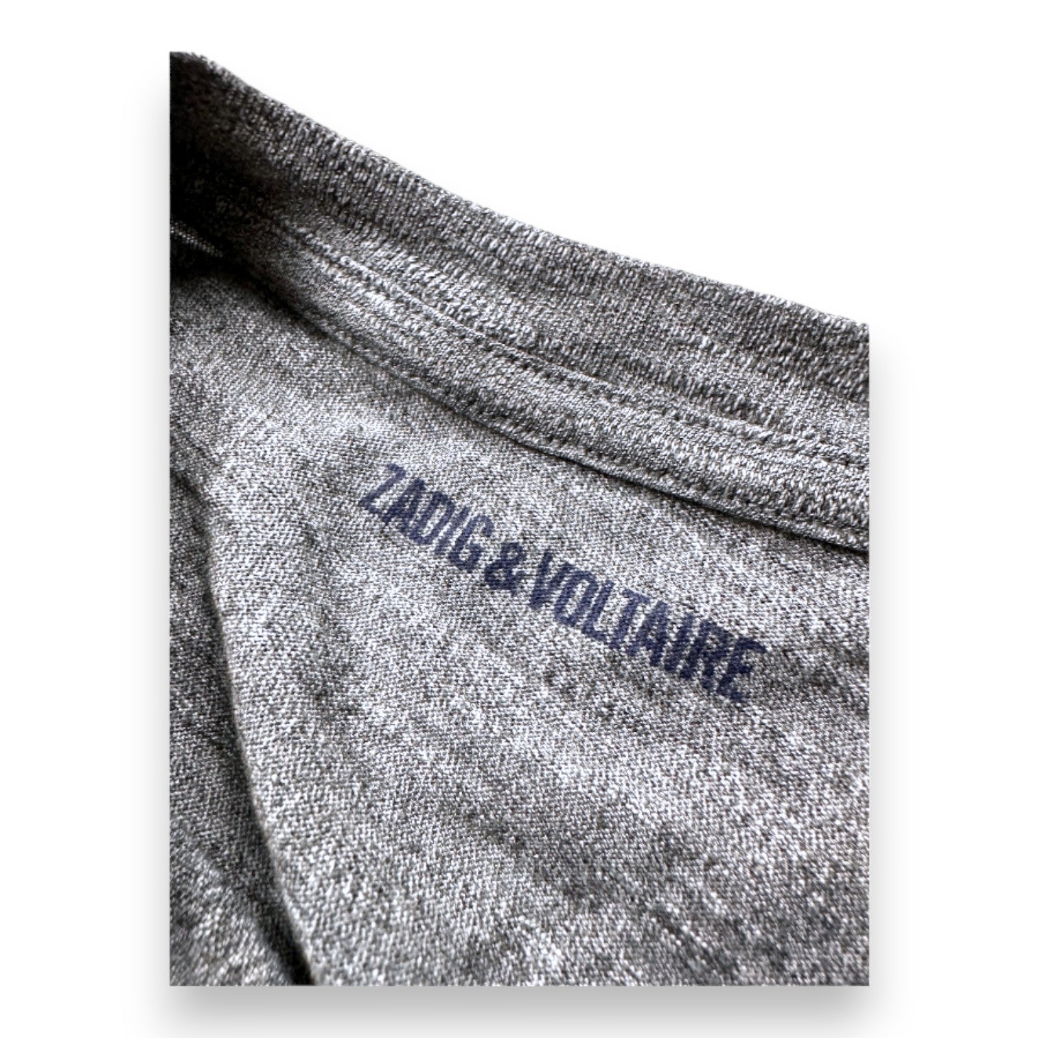 ZADIG & VOLTAIRE - Graues Langarm-T-Shirt mit Aufdruck - 12 Jahre