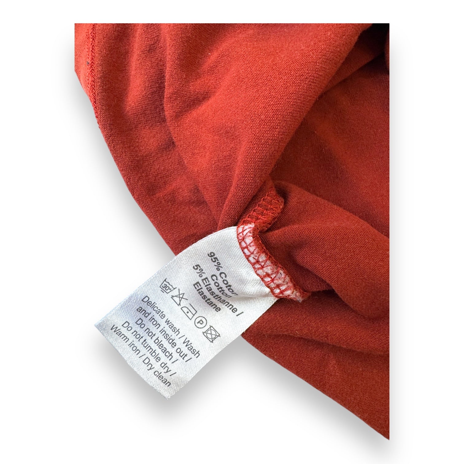 LES ENFANTINES - Rotes Rollkragen-T-Shirt - 10 Jahre