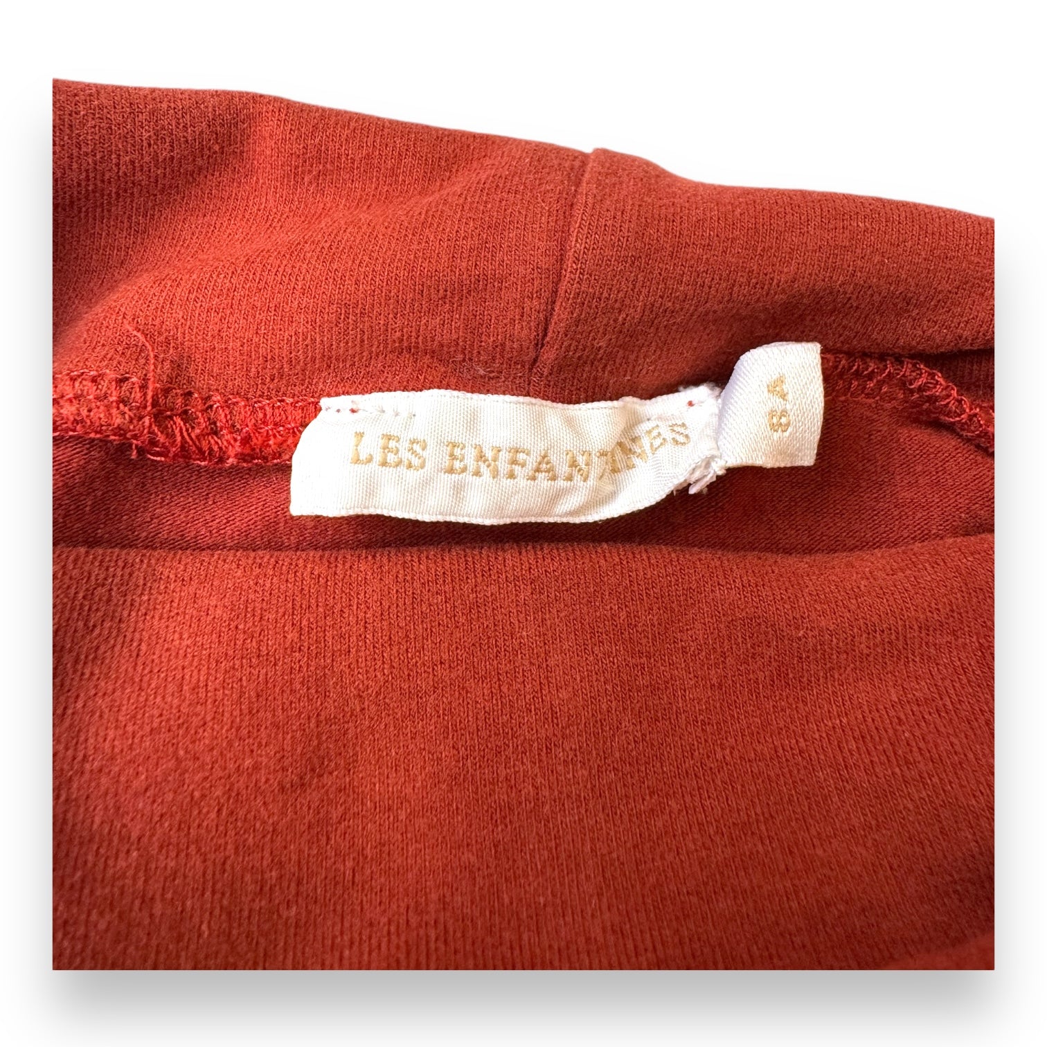 LES ENFANTINES - Rotes Rollkragen-T-Shirt - 8 Jahre